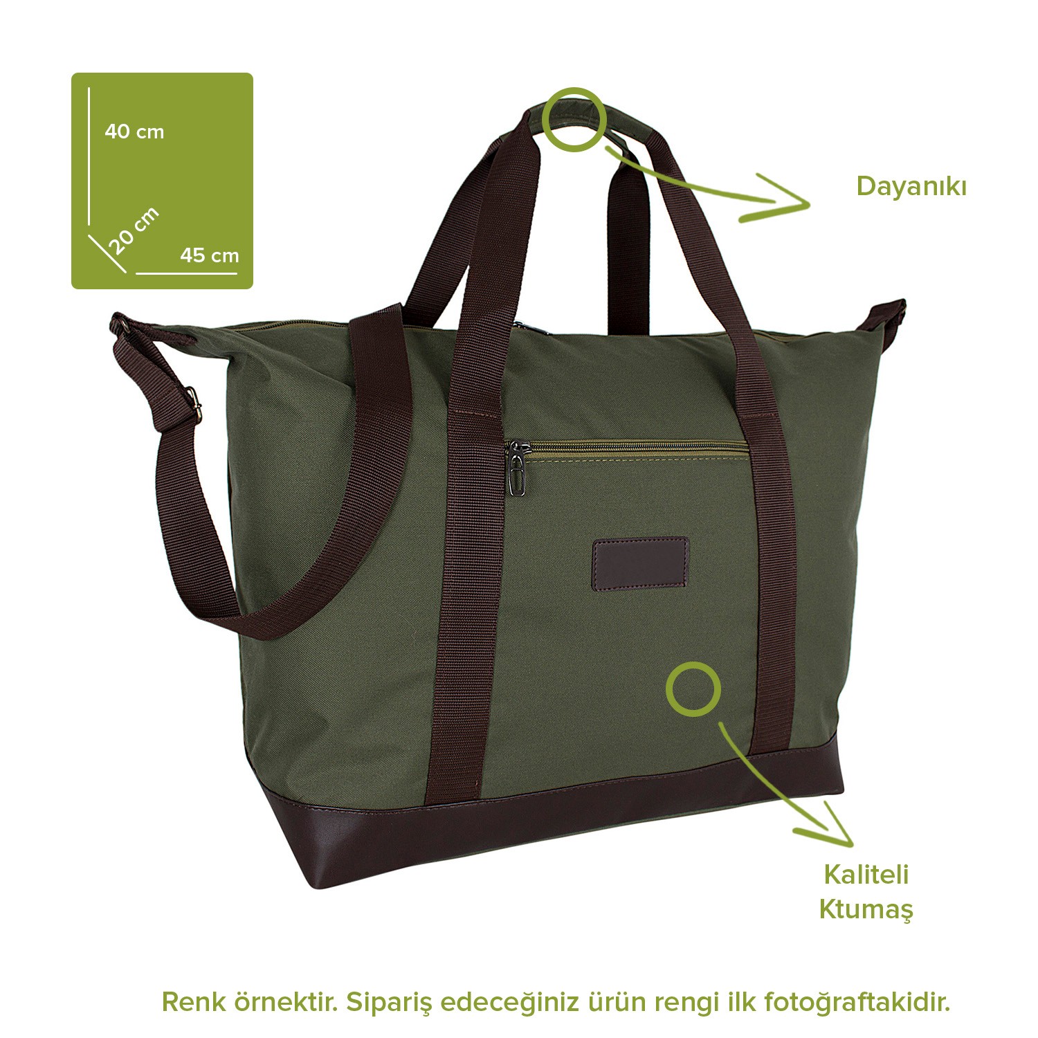 Bagacar Lacivert 185 Unisex Omuz Askılı Spor Seyahat ve Plaj Çantası