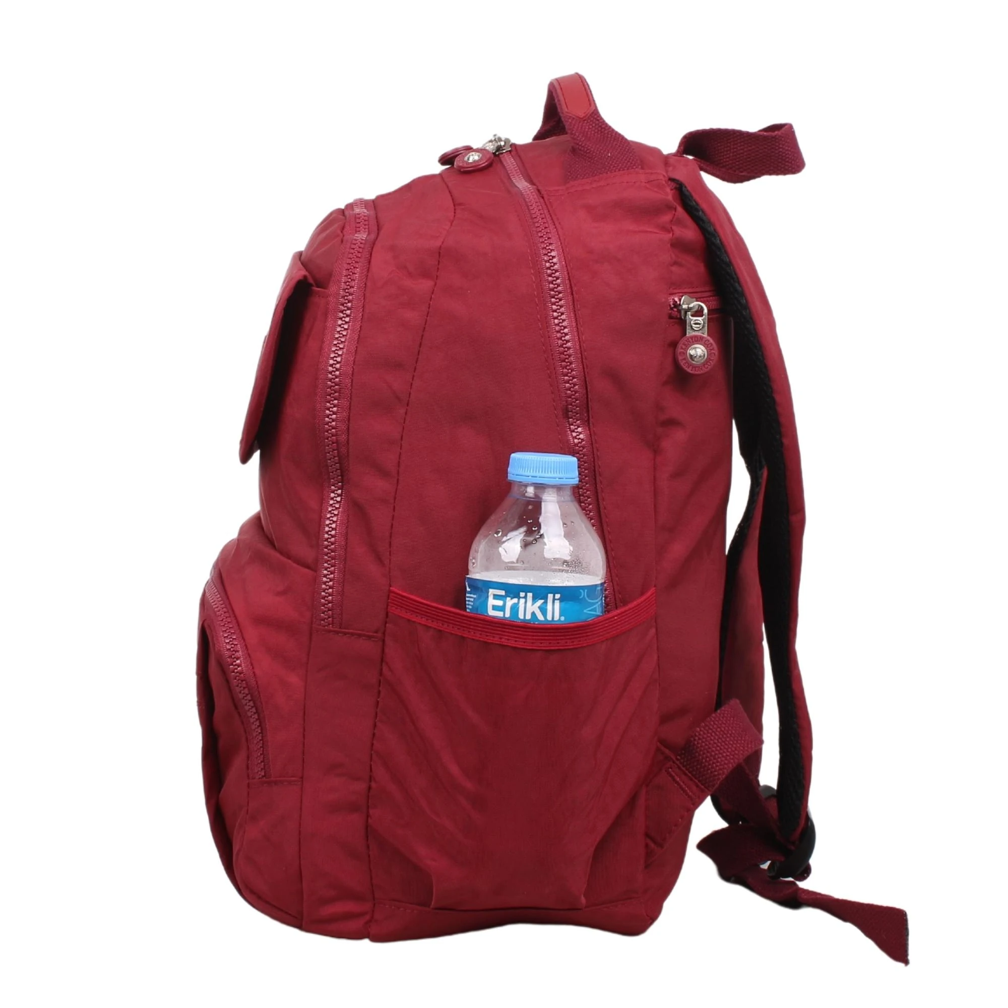 Bagacar Kenyon Cox 8866 Bordo Unisex Klinkır Kumaş Sırt Çantası