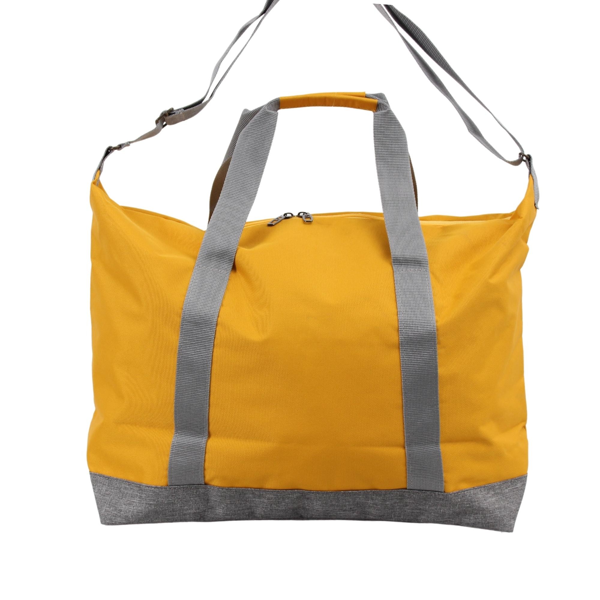Bagacar Sarı 185 Unisex Omuz Askılı Spor Seyahat ve Plaj Çantası