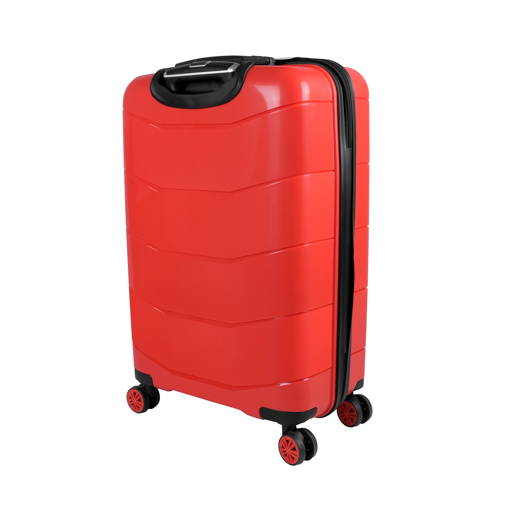 Bagacar Ultra Hafif Kırılmaz Silikon 3lü Set Valiz Kırmızı+ETİKET HEDİYELİ!