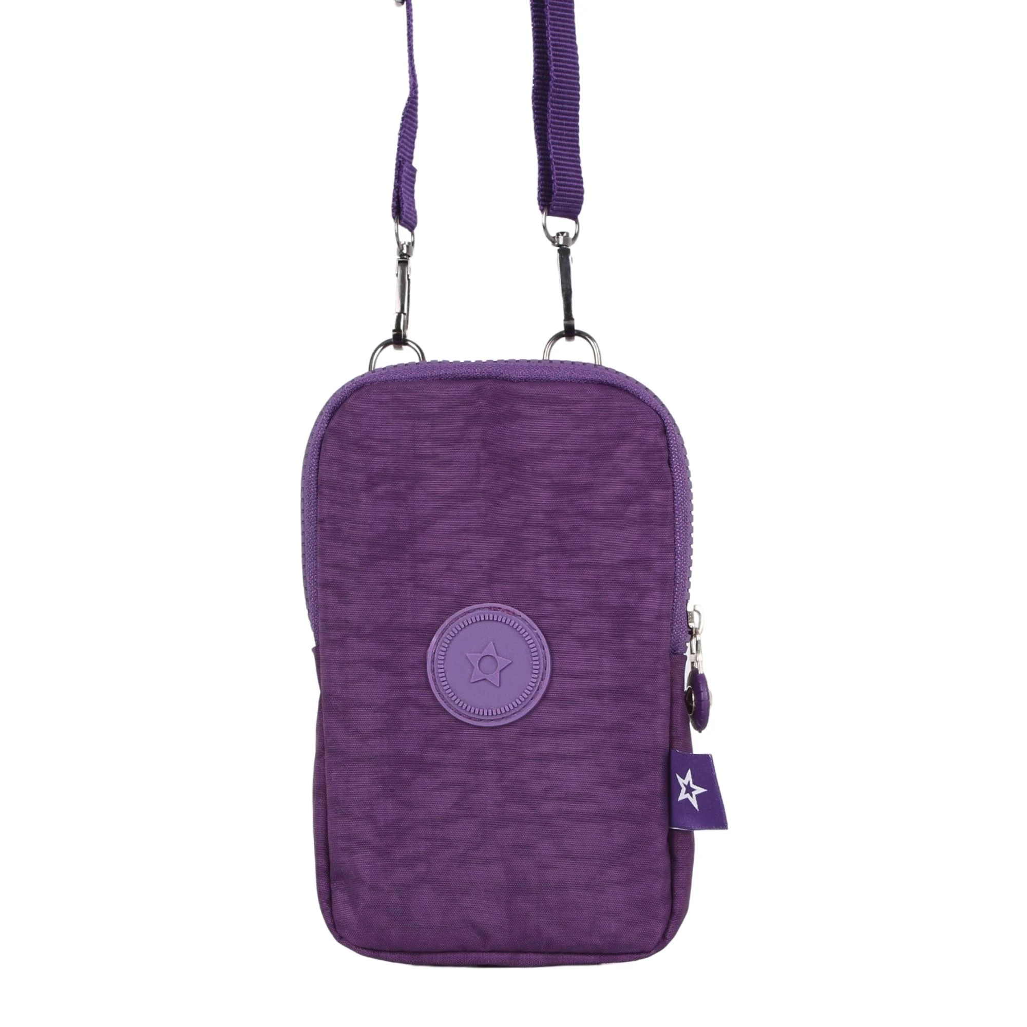 Bagacar Klinkır Kumaş Telefonluklu Çanta Mor