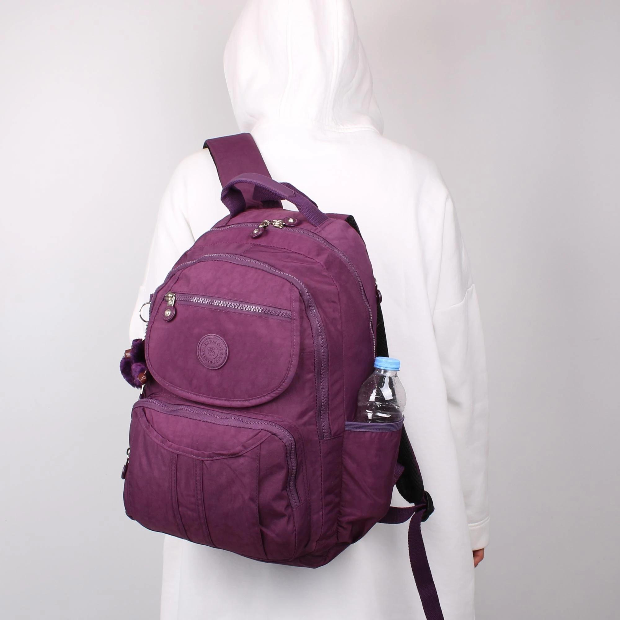 Kenyon Cox 8860 Mor Unisex Klınkır Maymunlu Günlük ve Okul Sırt Çantası