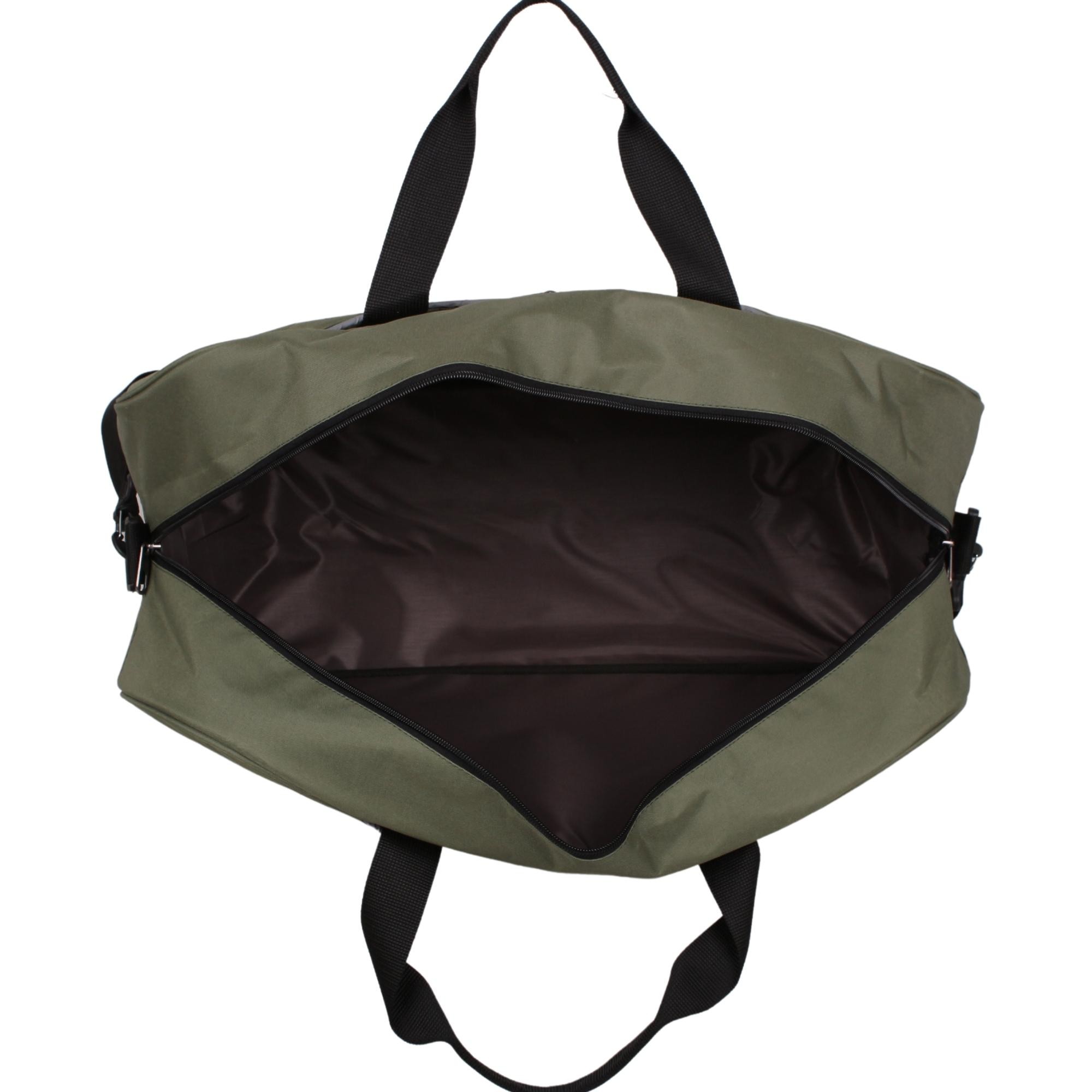 Bagacar 50x30x24 Cm Unisex Yeşil Kumaş Plaj Spor ve Seyahat Çantası