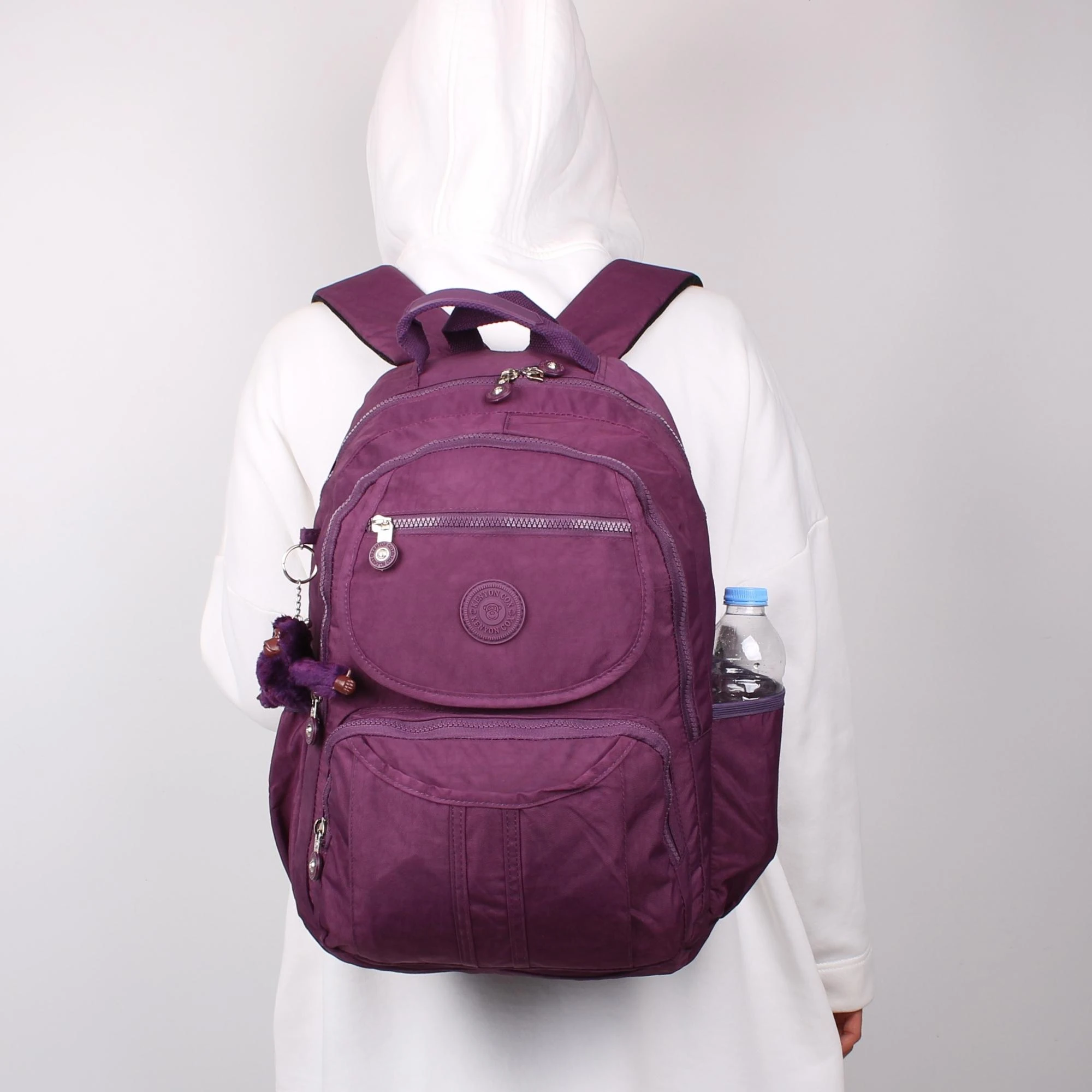 Kenyon Cox 8860 Mor Unisex Klınkır Maymunlu Günlük ve Okul Sırt Çantası