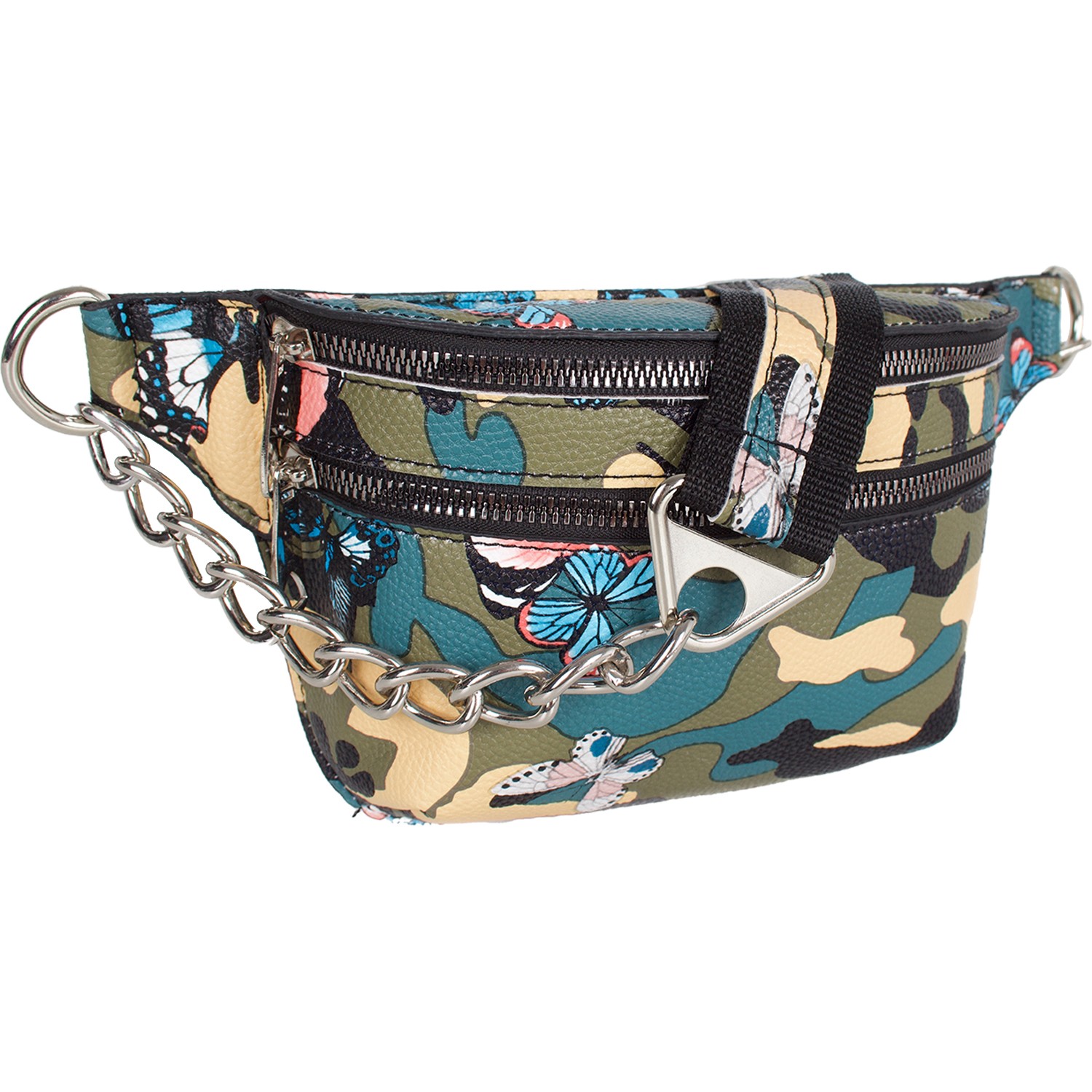Bagacar Fashion Tulum Gögüs Bel Çantası Kamufulaj