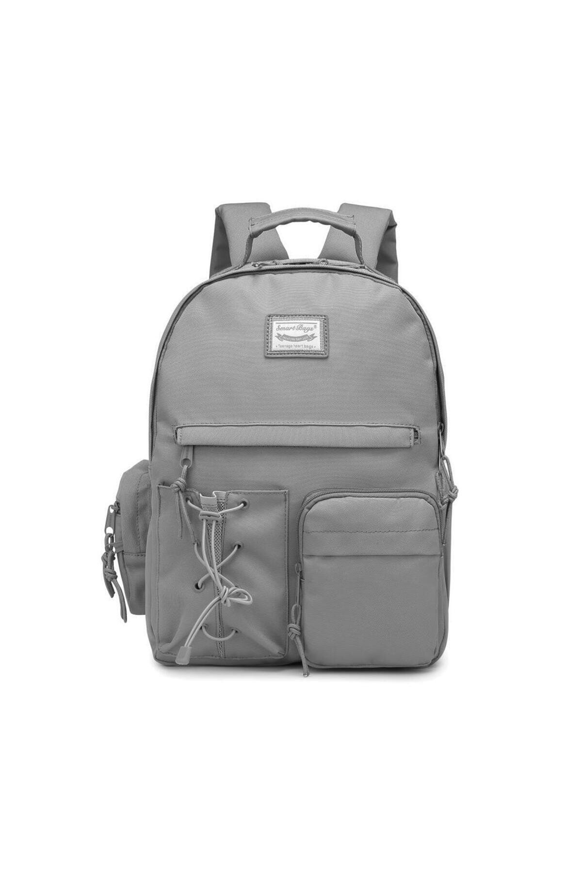 Bagacar Smart Bag 3200 Okul ve Günlük Laptop Bölmeli Sırt Çantası Vizon