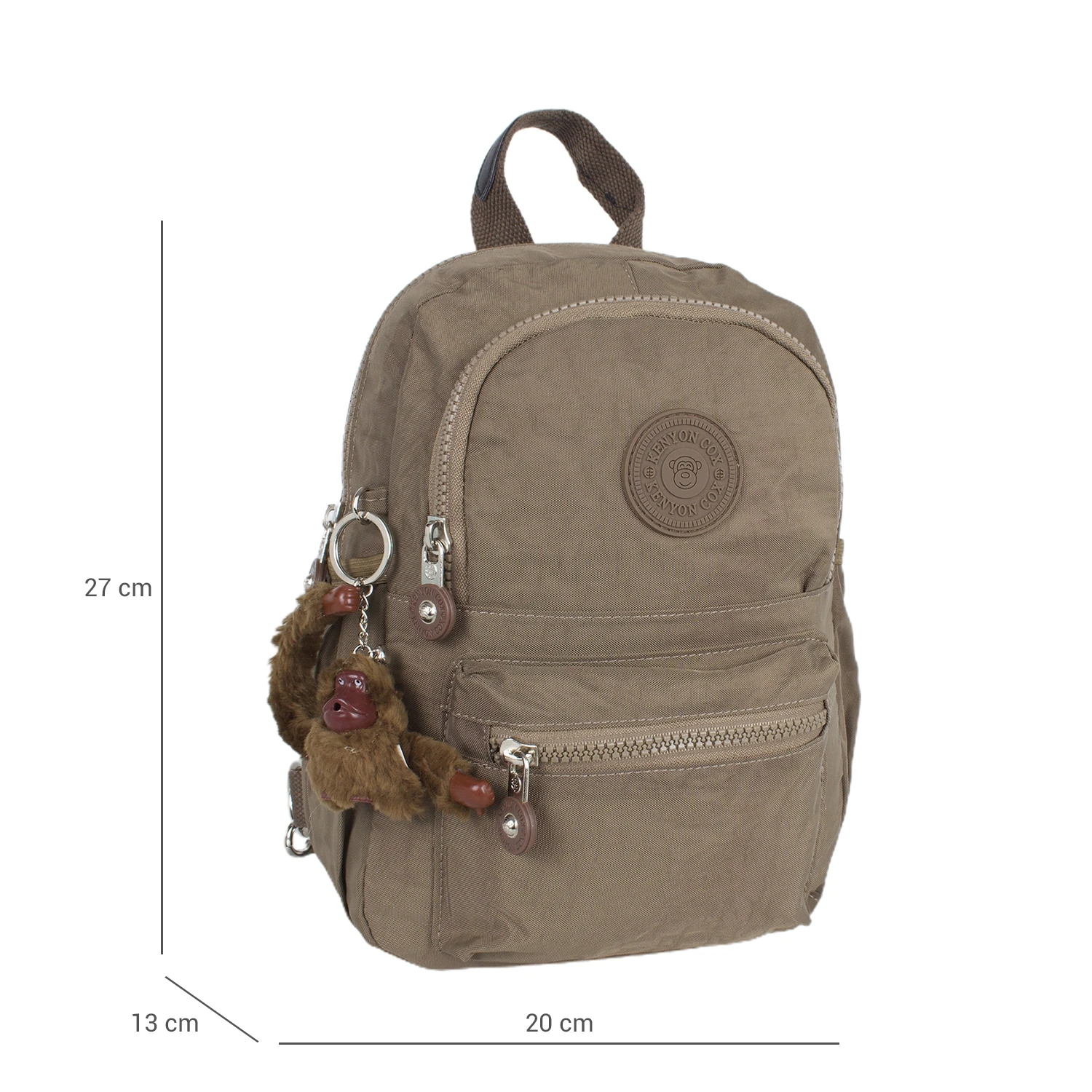 Kenyon 8820 Bayan Klinkır Kumaş Sırt Çantası Kahve