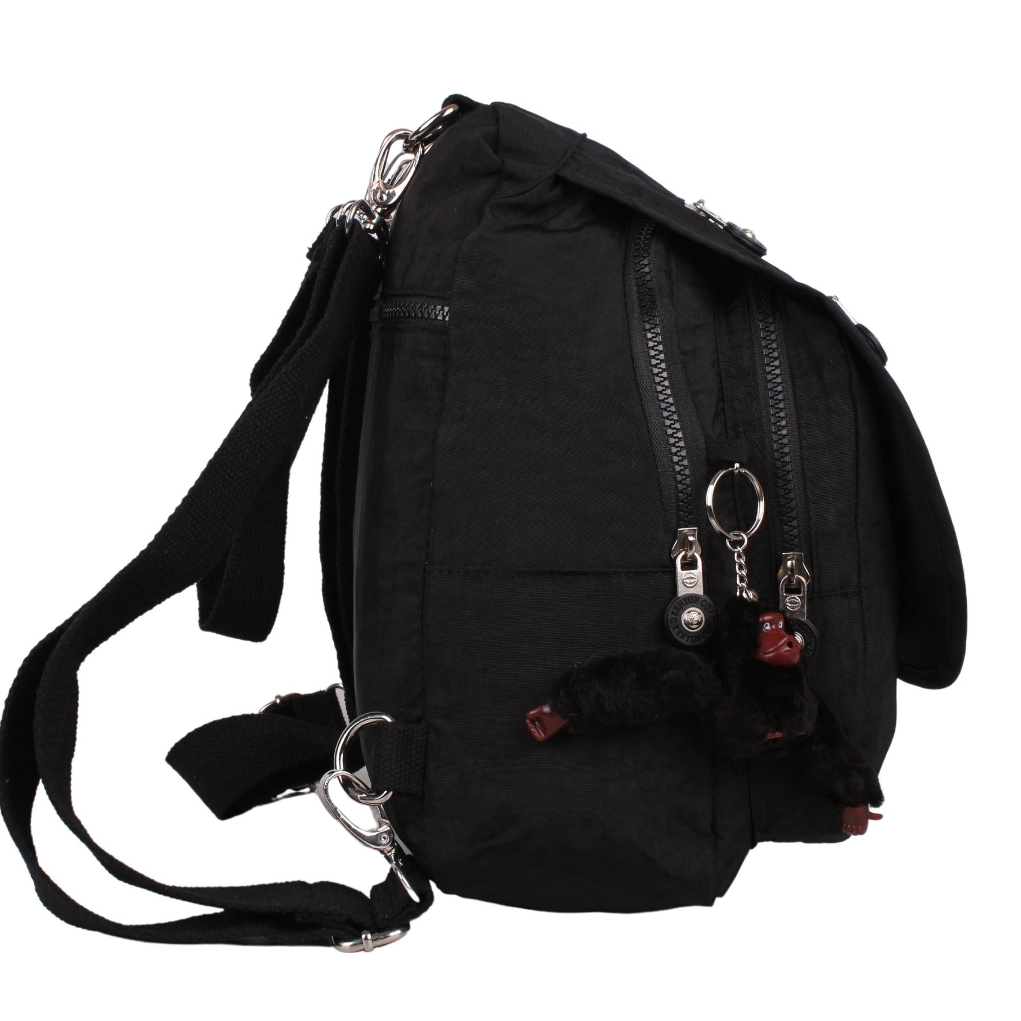 Kenyon Cox 8601 Siyah Unisex Klınkır Maymunlu Günlük Kol ve Sırt Çantası