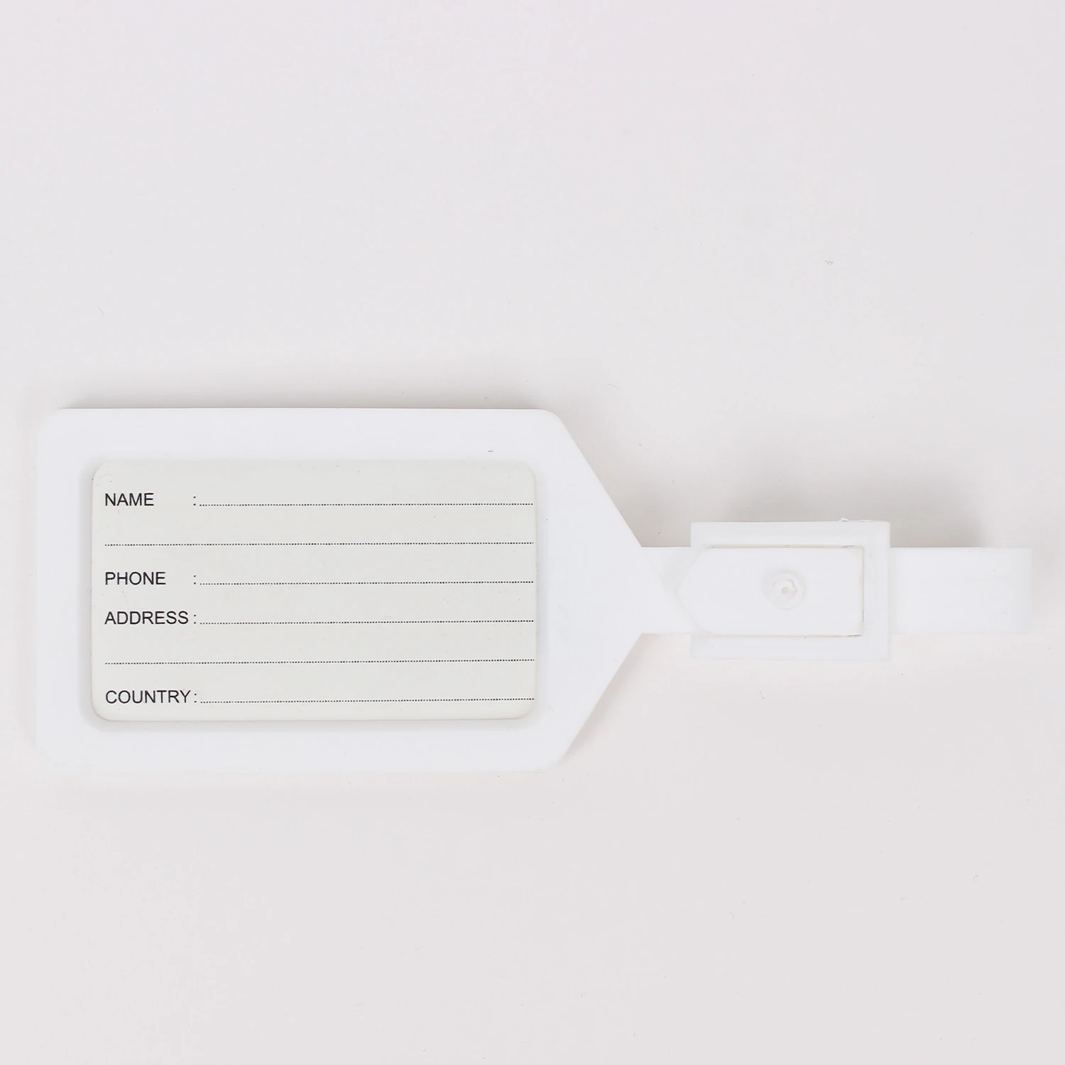 Bagacar Beyaz Valiz İsimliği Uçak Bagaj Etiketi