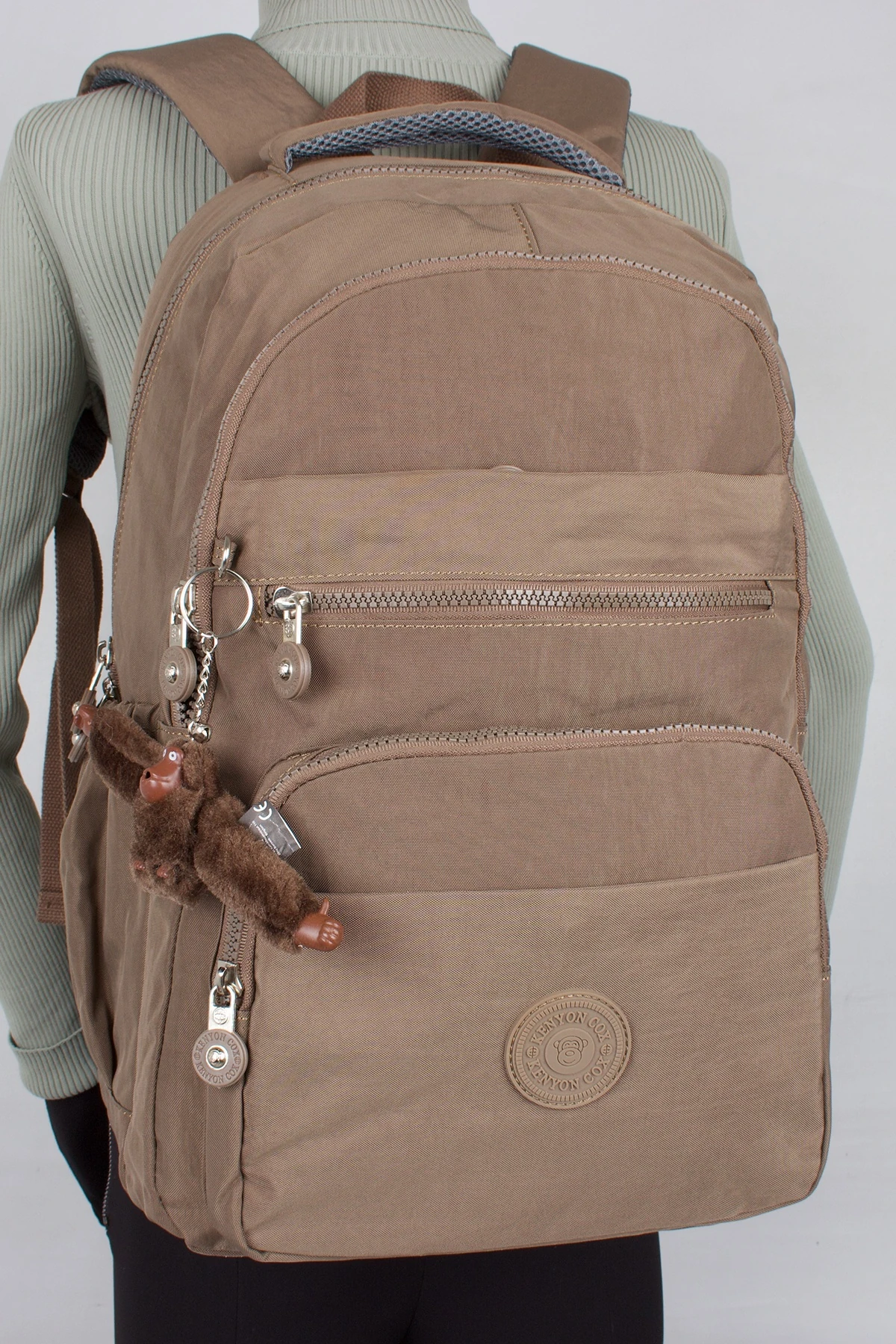 Kenyon 1810 Unisex Klinkır Kumaş Sırt Çantası Kahve