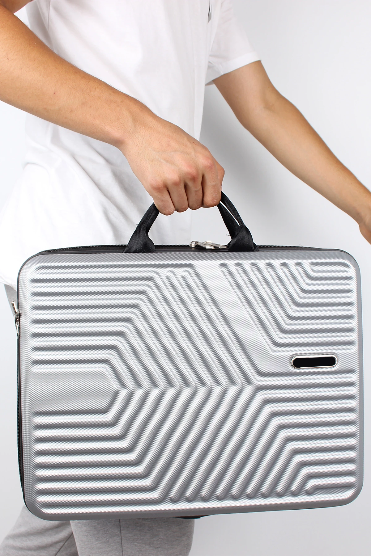 Bagacar Abs Kırılmaz Gri Laptop ve Seyahat Çantası