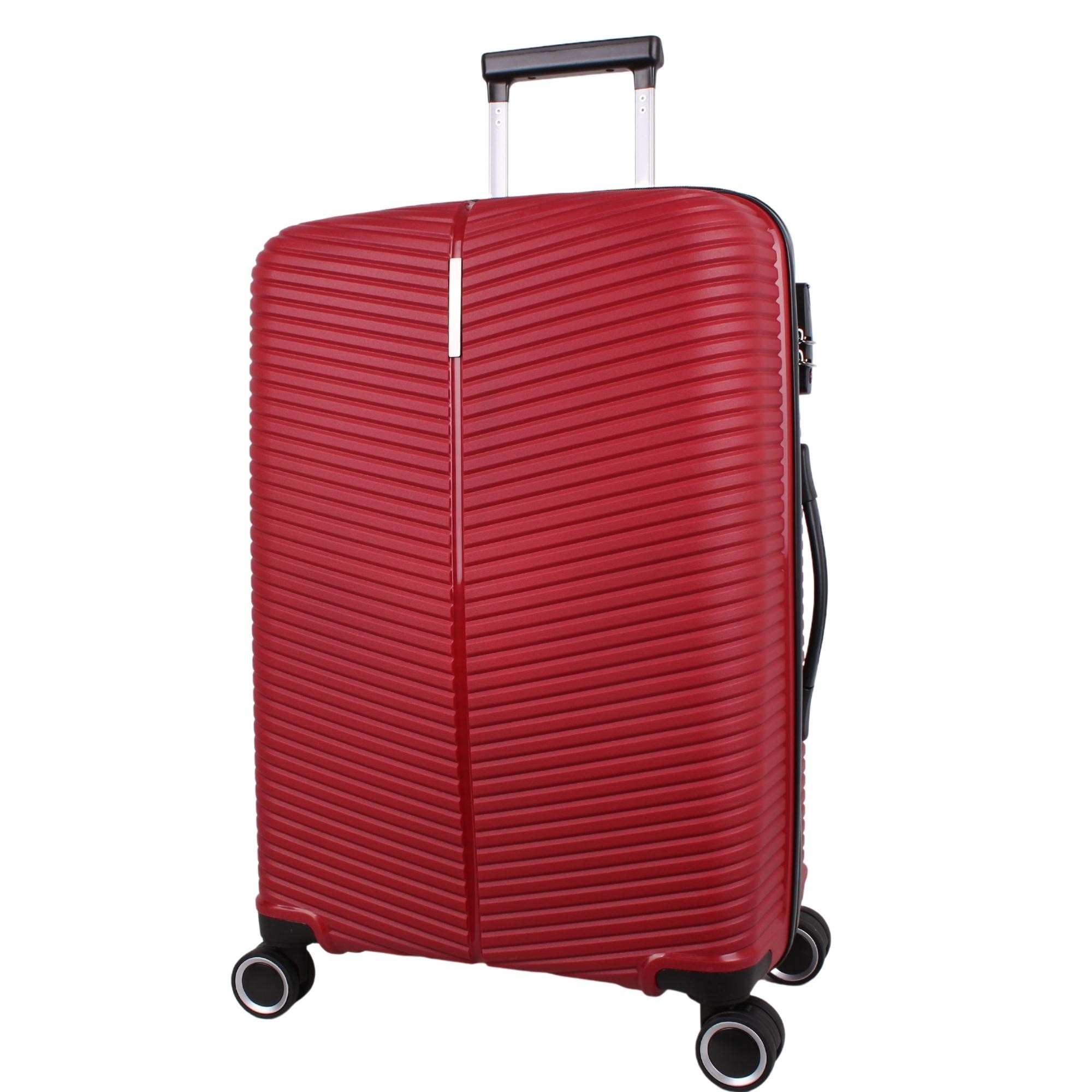 Bagacar Ultra Light Kırılmaz Silikon Orta Boy Valiz Bordo
