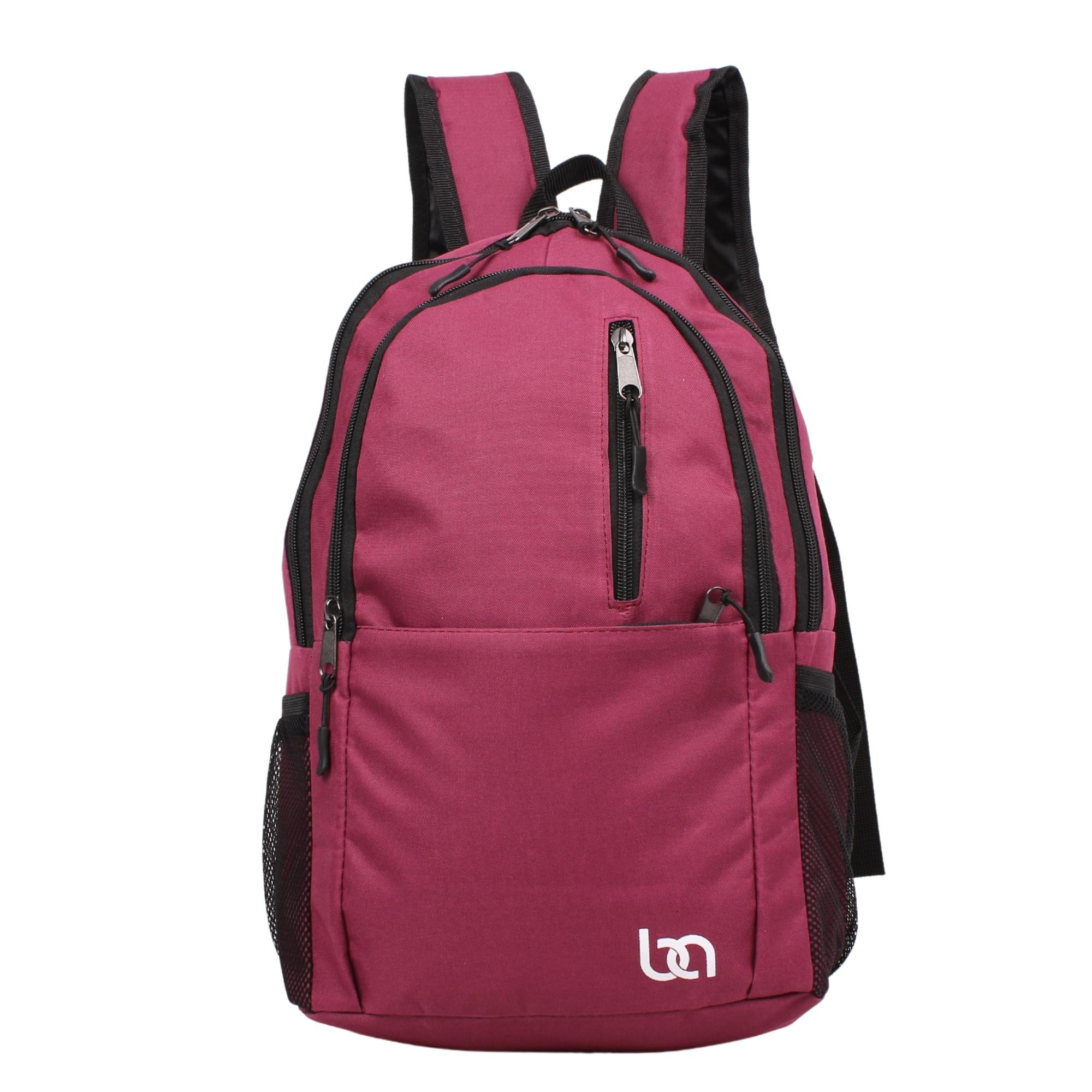 Bagacar Mnt Cepli Bordo Unisex Okul ve Günlük Sırt Çantası