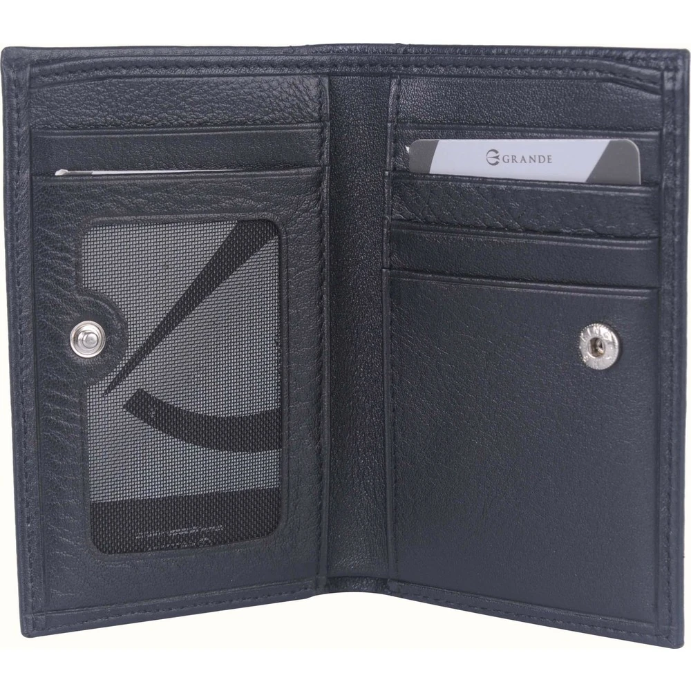 Grande 726 Deri Erkek Cüzdan Kartlık Siyah 726