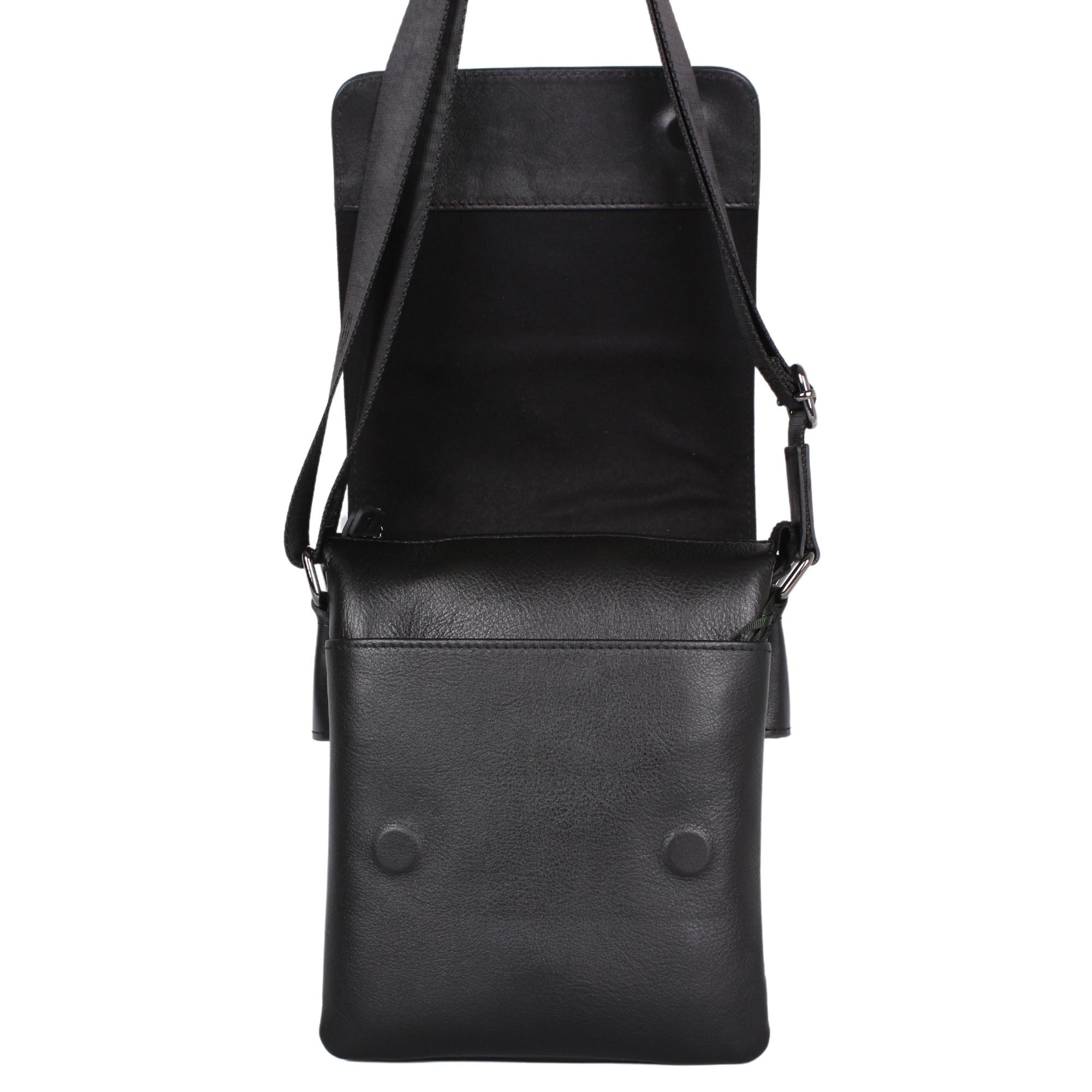 Legend Leather 4262 Siyah Erkek Postacı Çapraz Hakiki Deri Çanta