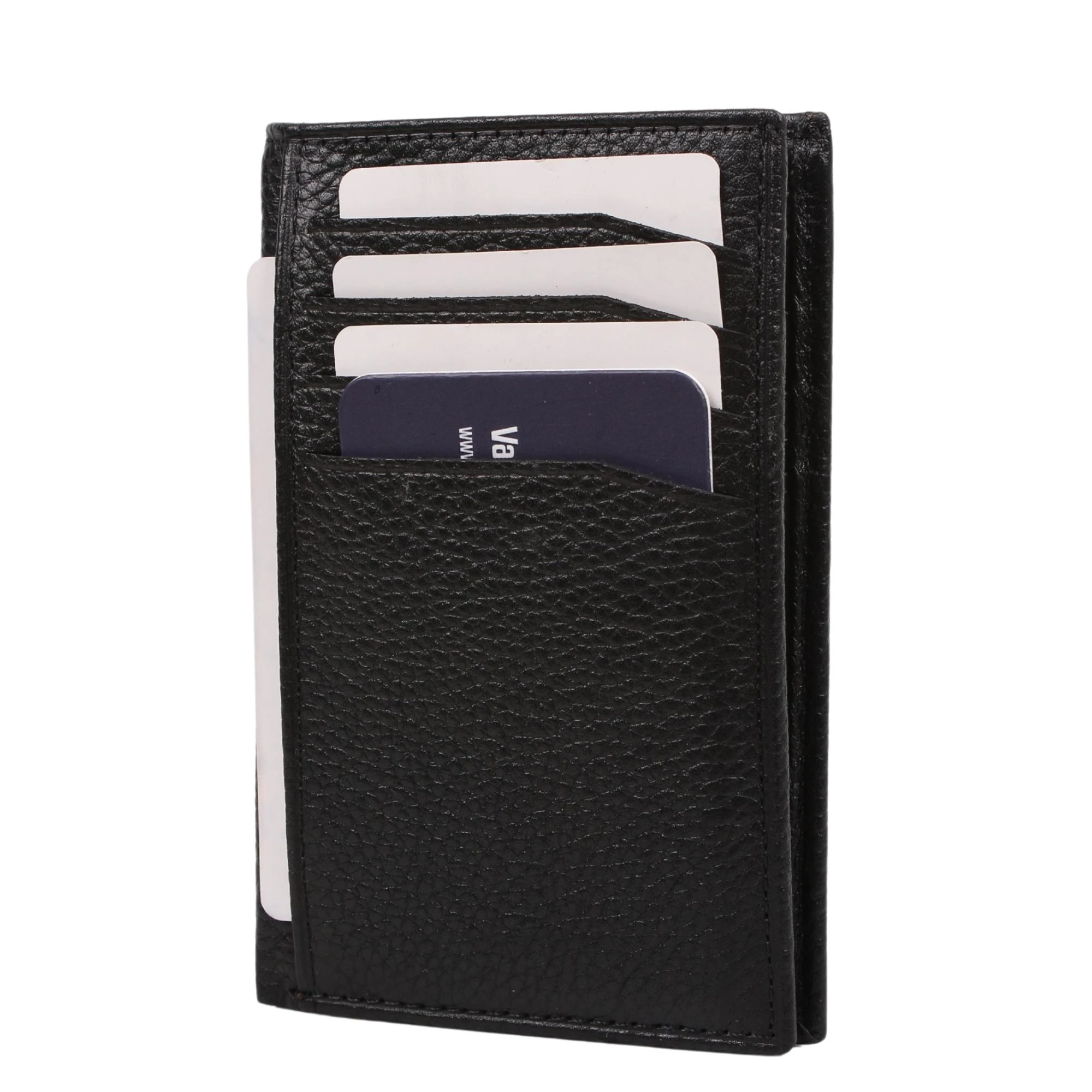 Legend Leather 726 Guti Siyah Erkek Hakiki Deri Para Bölmeli Kartlık