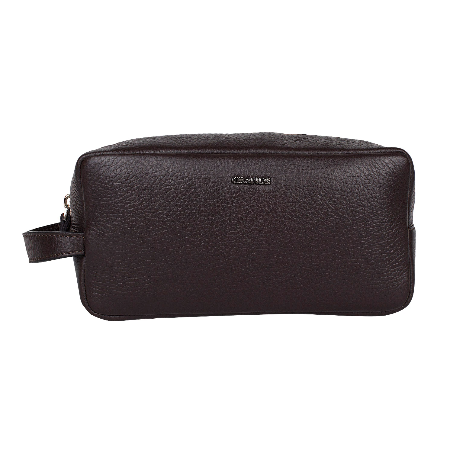 Grande 4281 Hakiki Deri Unisex El Portföy Çantası Kahve