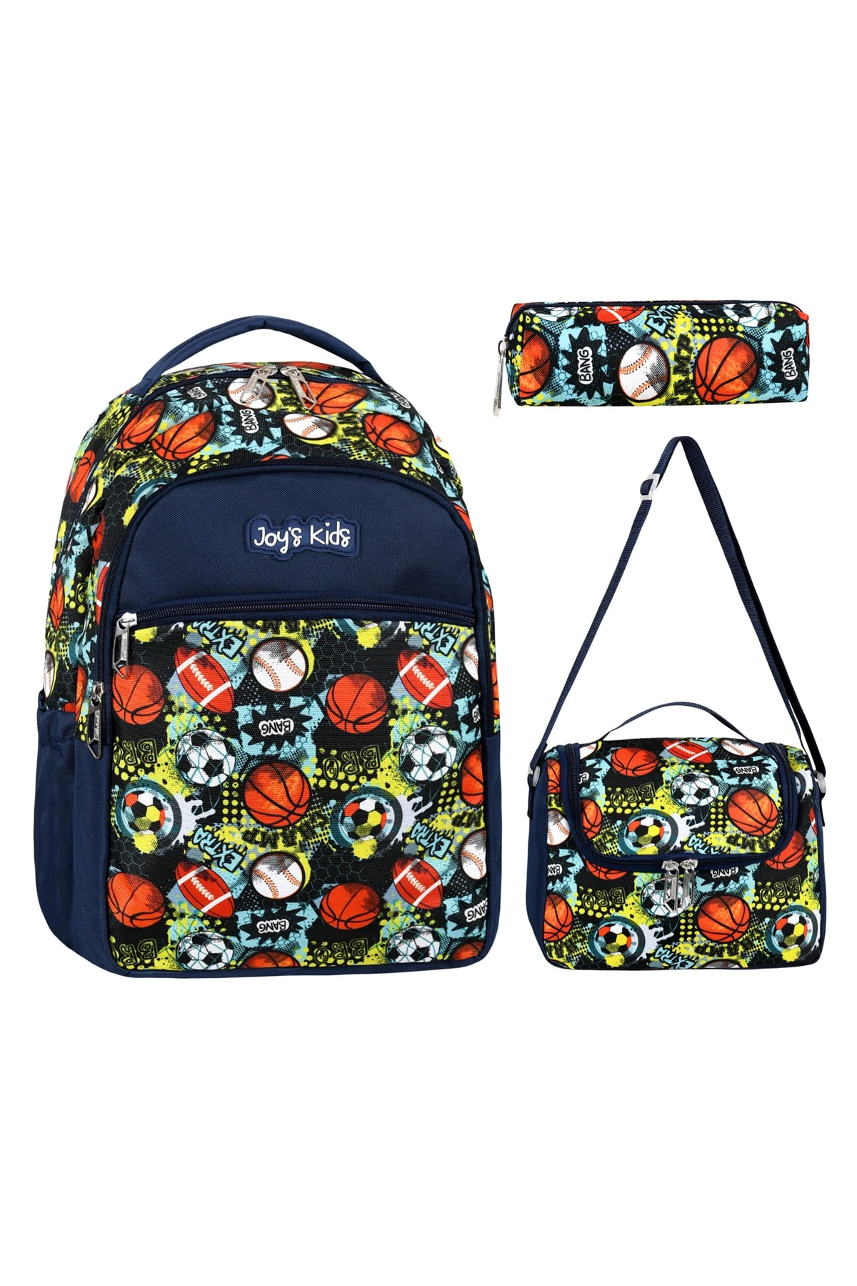 Bagacar Cakard Erkek Futbol Model Kalemlikli Beslenmeli Set Sırt Çantası