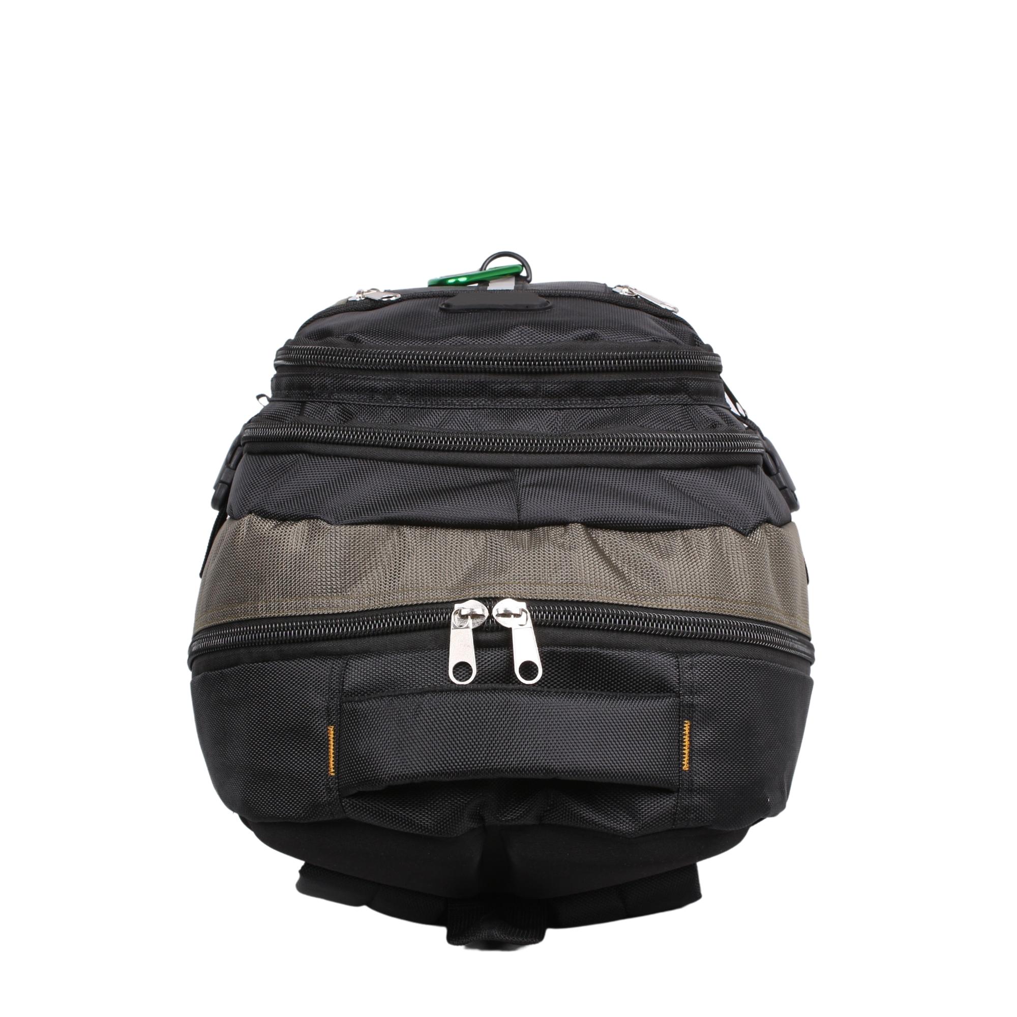 Bagacar IZDAG Kahve Siyah Seyahat Sırt Çantası 60 LT 17" Laptop Bölmeli