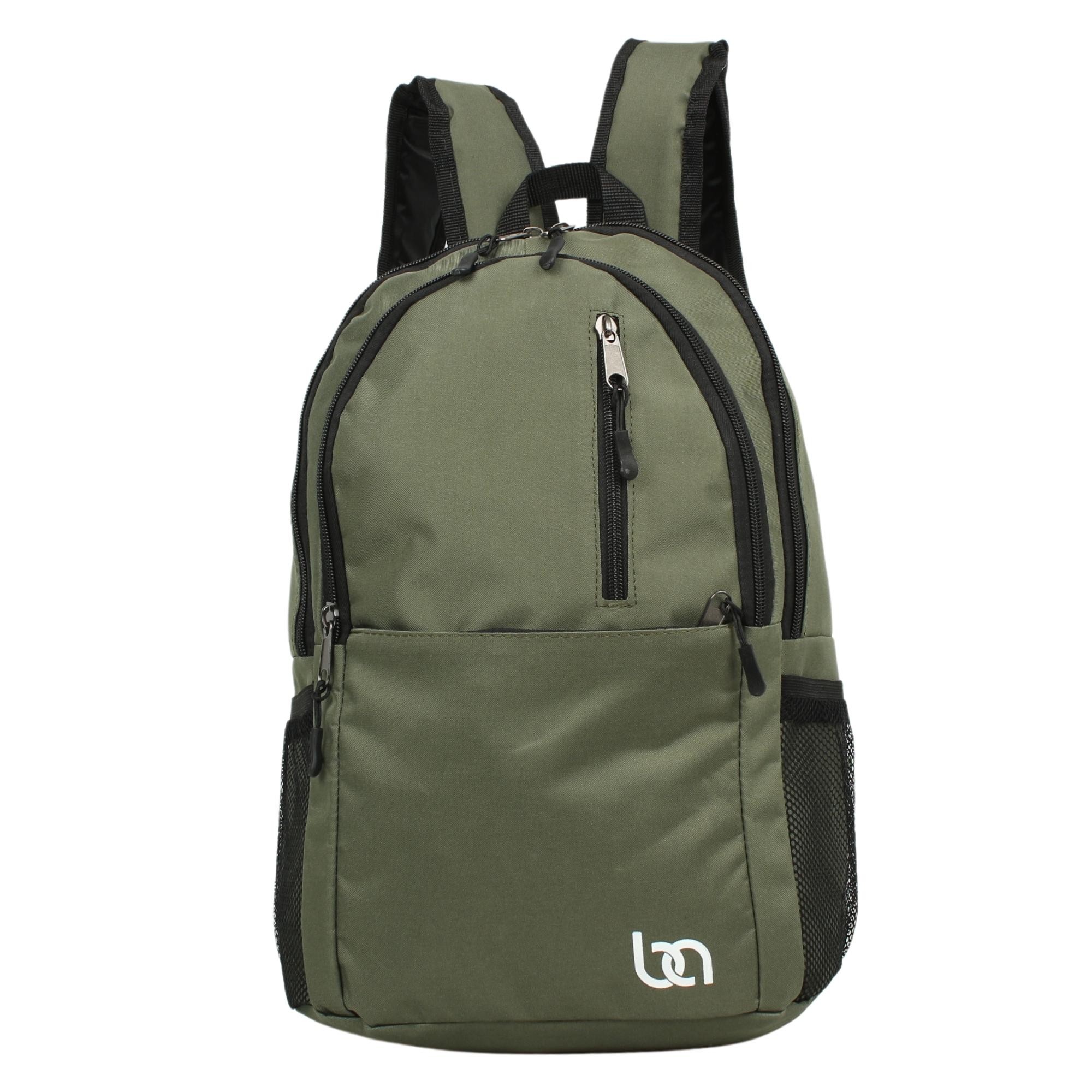 Bagacar Mnt Cepli Yeşil Unisex Okul ve Günlük Sırt Çantası
