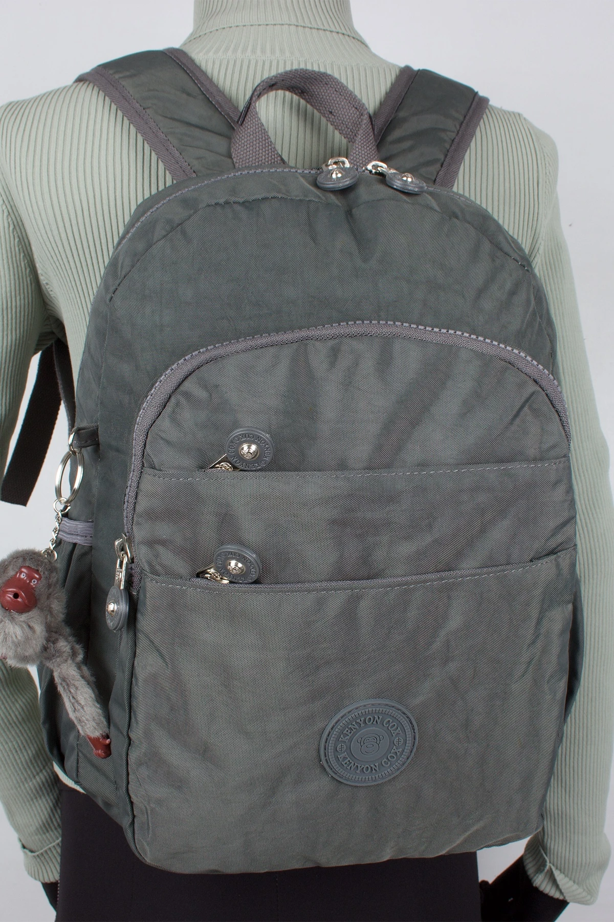 Kenyon 8806 Unisex Klinkır Kumaş Sırt Çantası Gri