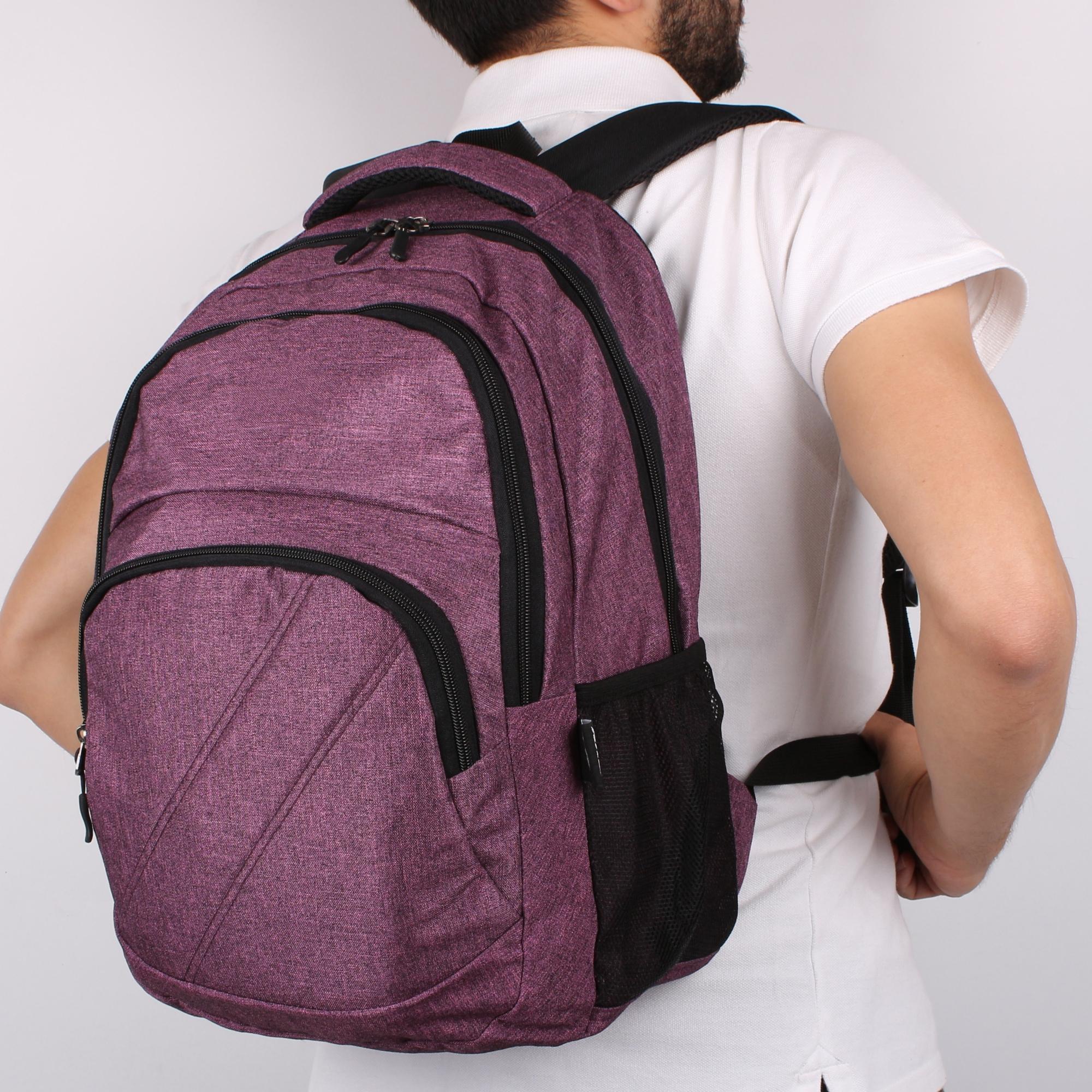 Bagacar IZ1130 Mor Unisex Okul ve Günlük Sırt Çantası