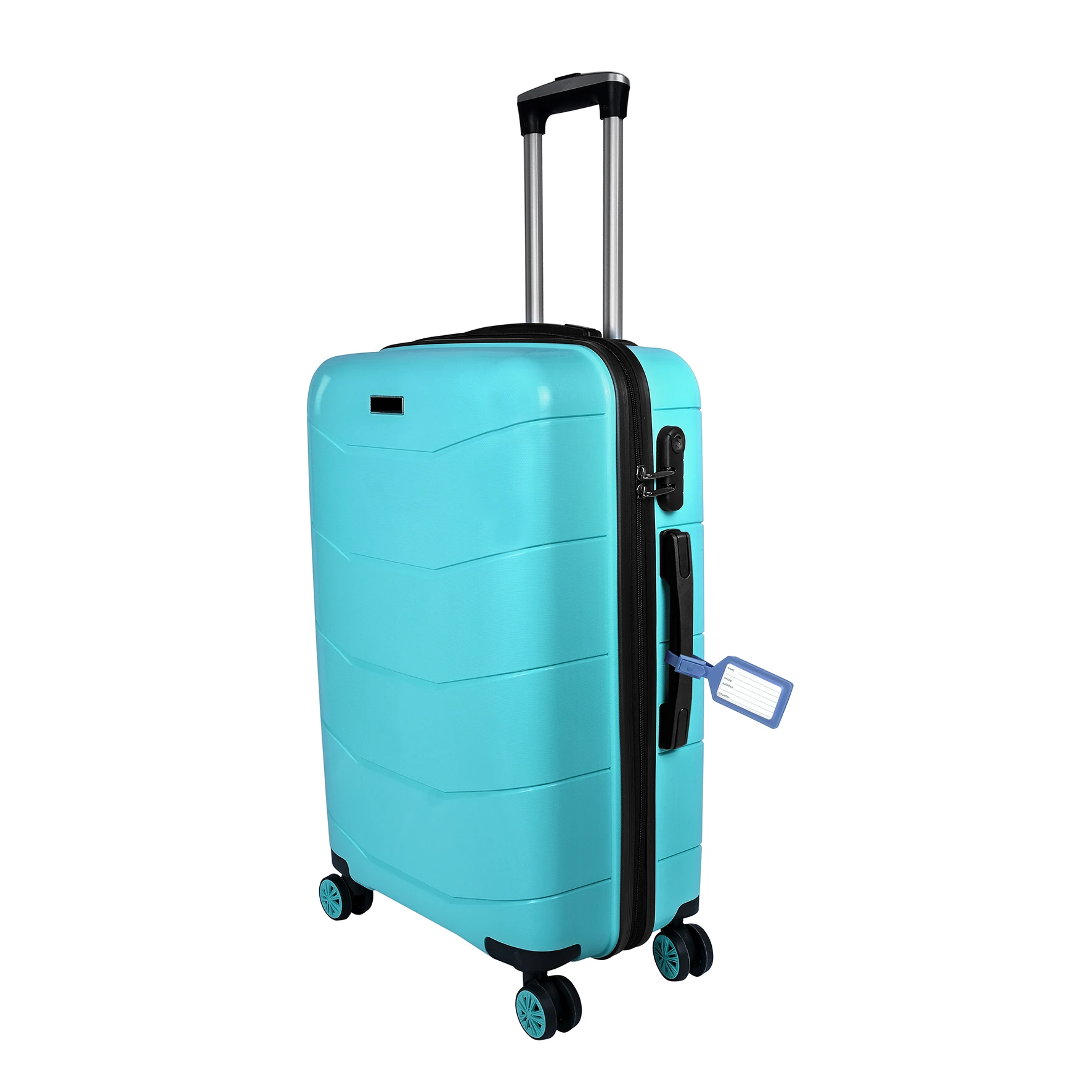 Bagacar Ultra Hafif Kırılmaz Silikon Orta Boy Valiz Mint+ETİKET HEDİYELİ!