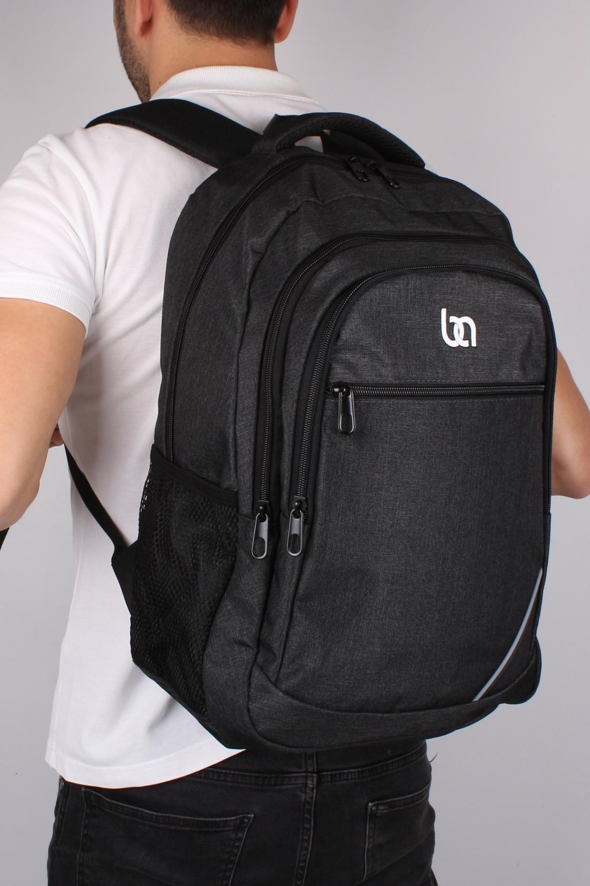 Bagacar IZ1134 Antrasit Unisex Okul ve Günlük Sırt Çantası