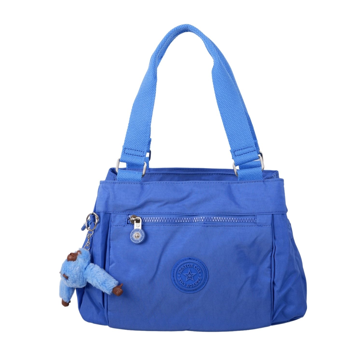 Kenyon C1112  Klinkır Kumaş Bayan Çapraz El Omuz Çantası Mavi