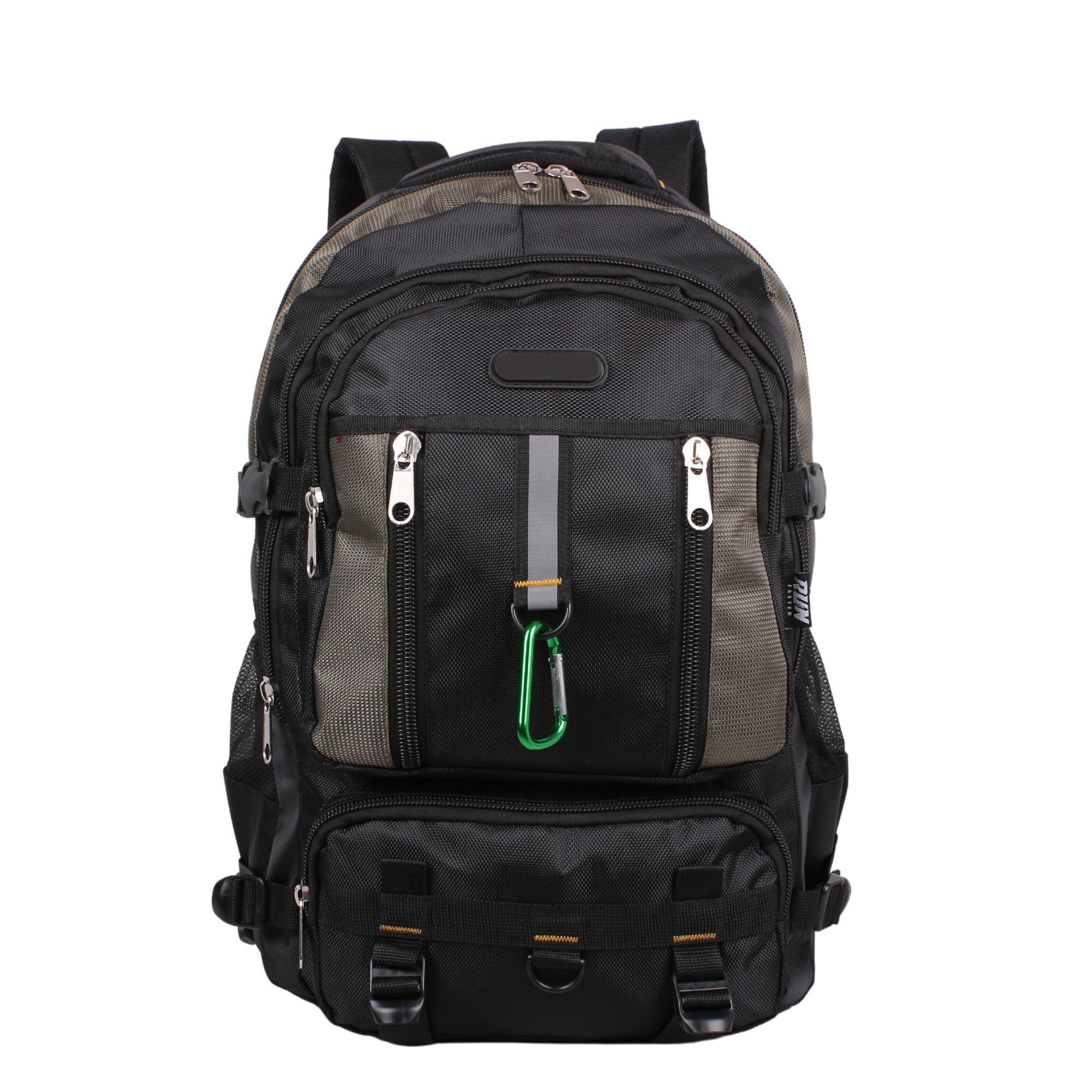 Bagacar IZDAG Kahve Siyah Seyahat Sırt Çantası 60 LT 17" Laptop Bölmeli
