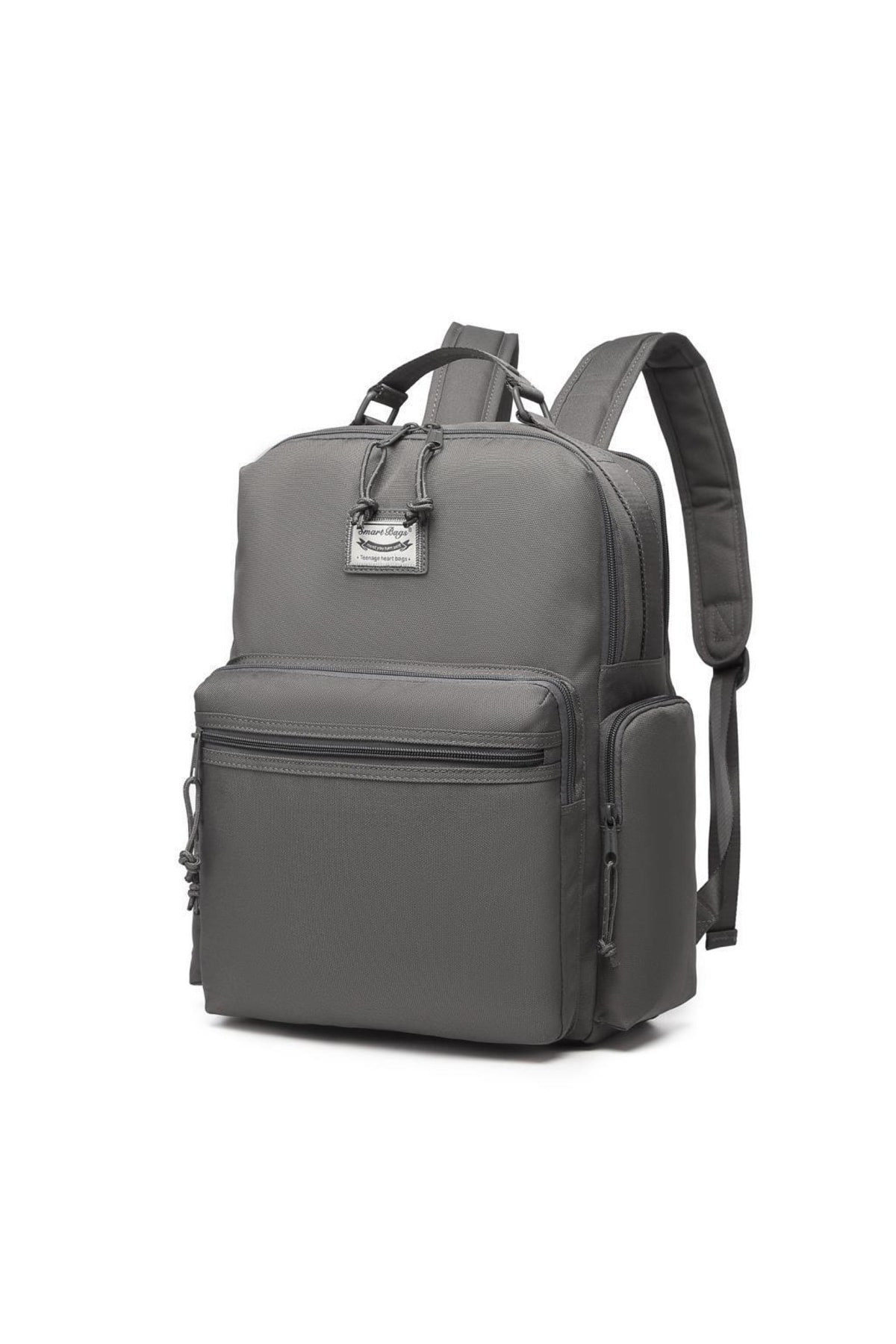 Bagacar Smart Bag 3124 Okul ve Günlük Laptop Bölmeli Sırt Çantası Koyu Gri
