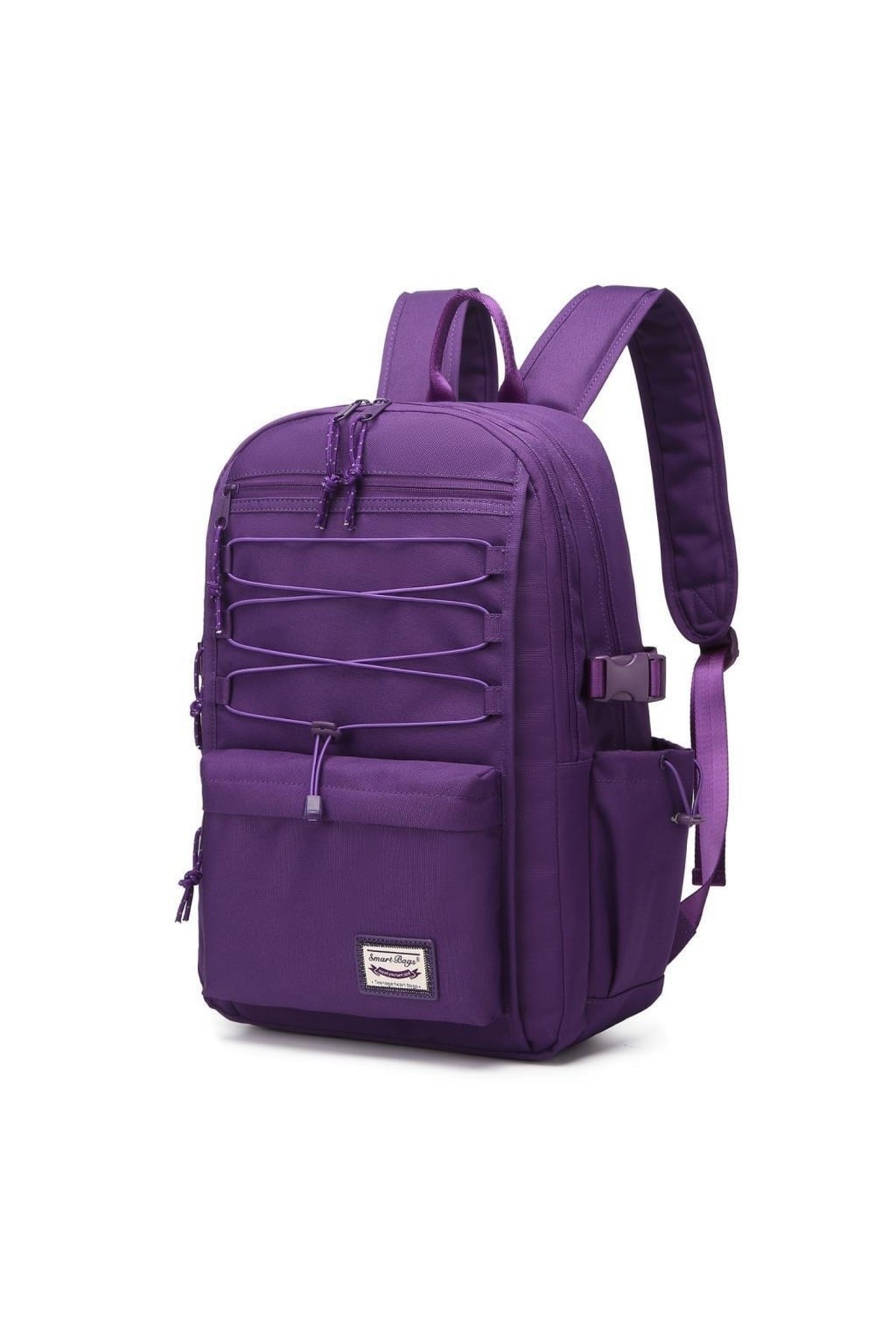 Bagacar Smart Bag 3156 Okul ve Günlük Laptop Bölmeli Sırt Çantası Mor