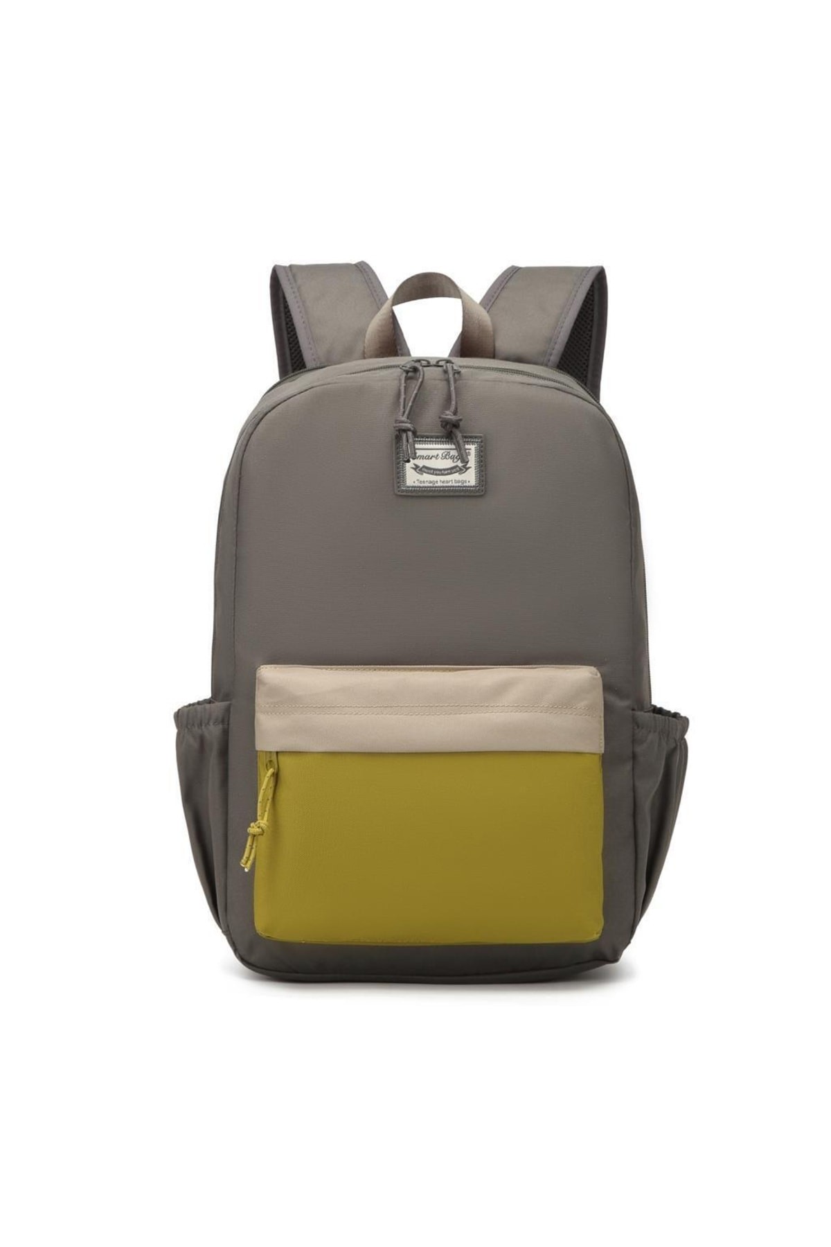 Bagacar Smart Bag 3158 Okul ve Günlük Laptop Bölmeli Sırt Çantası Gri