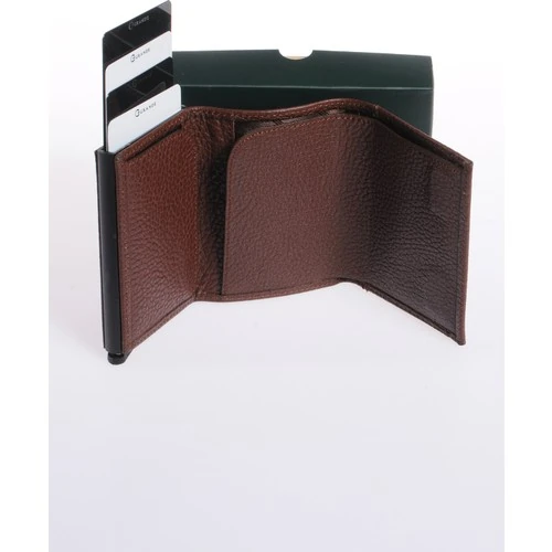 Grande 725 Unisex Hakiki Deri Mekanizmalı Kartlık  A.Kahve