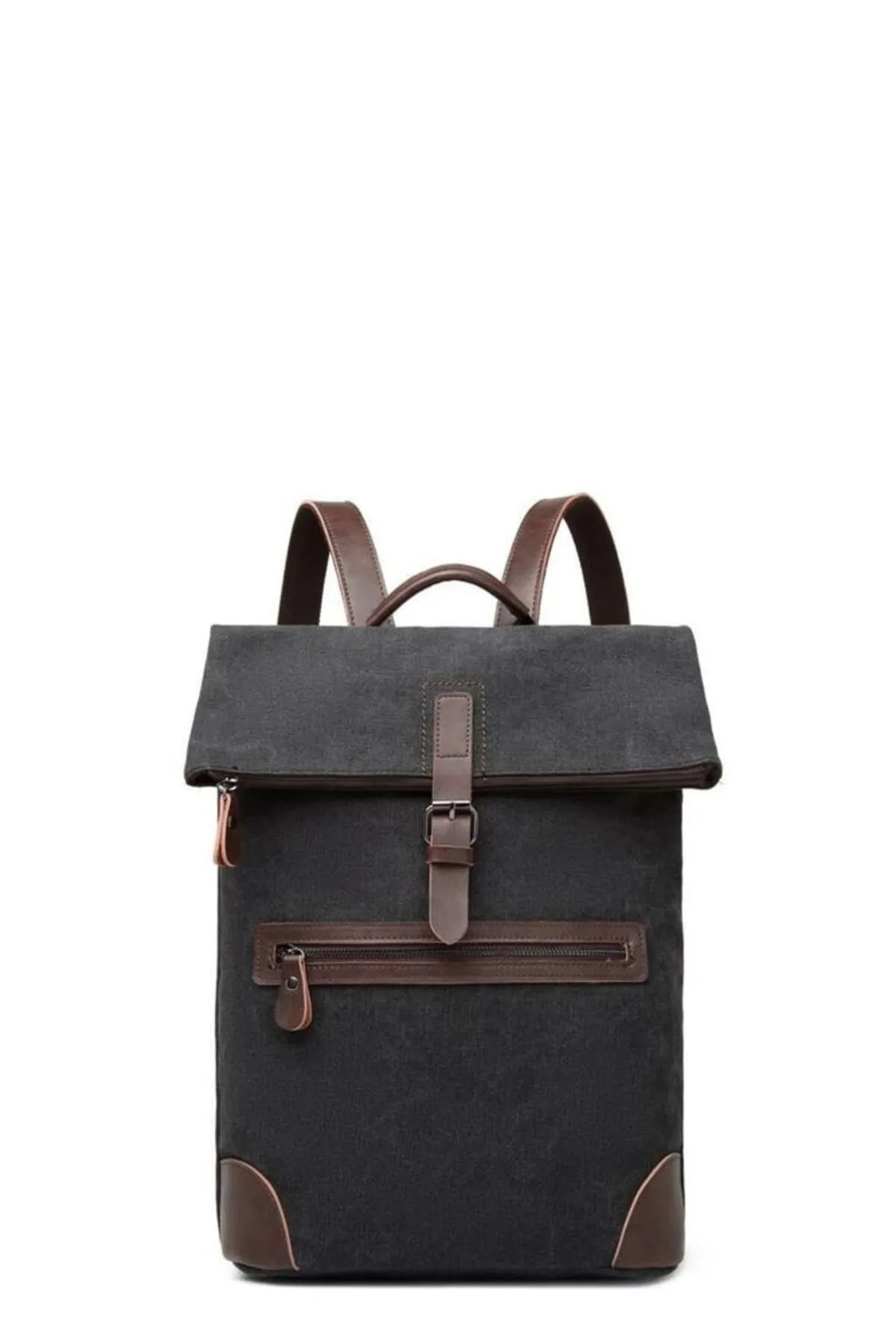 Cactive Kanvas Siyah Unisex Sırt Çantası Ctv-1300