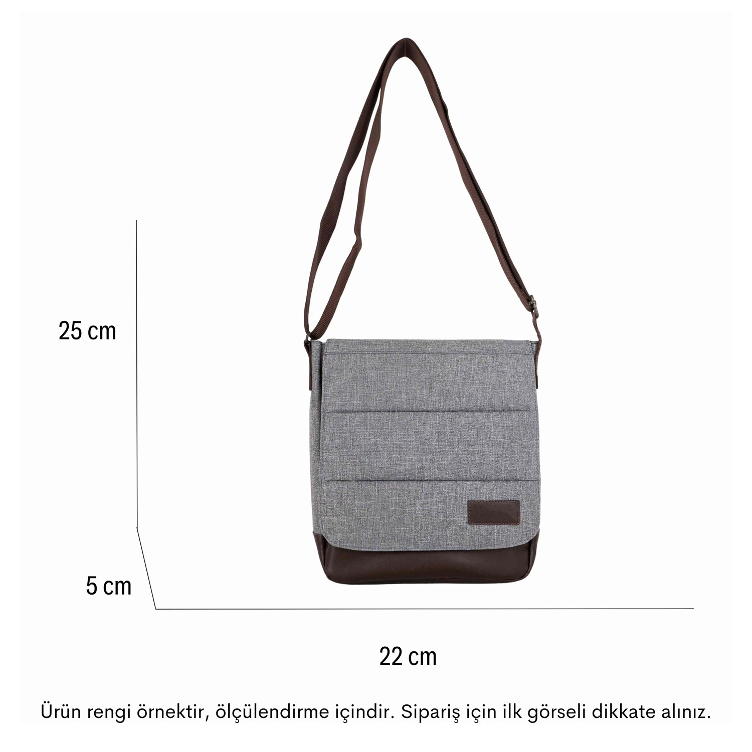 Bagacar Antrasit Unisex 9" 10" iPad ve Tabletli Postacı Çantası