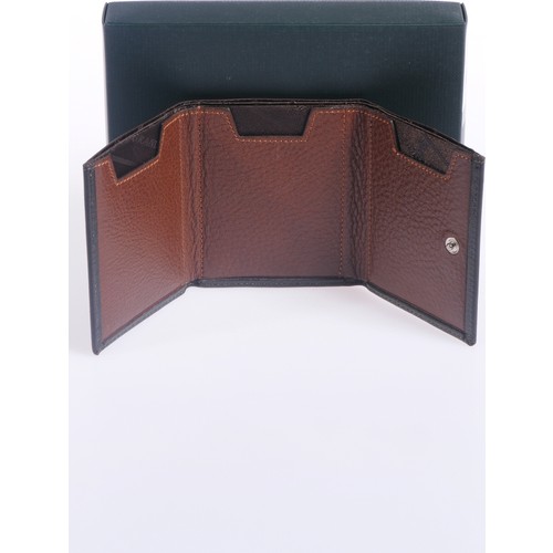 Grande 724 Unisex Hakiki Deri Kartlık Kahve