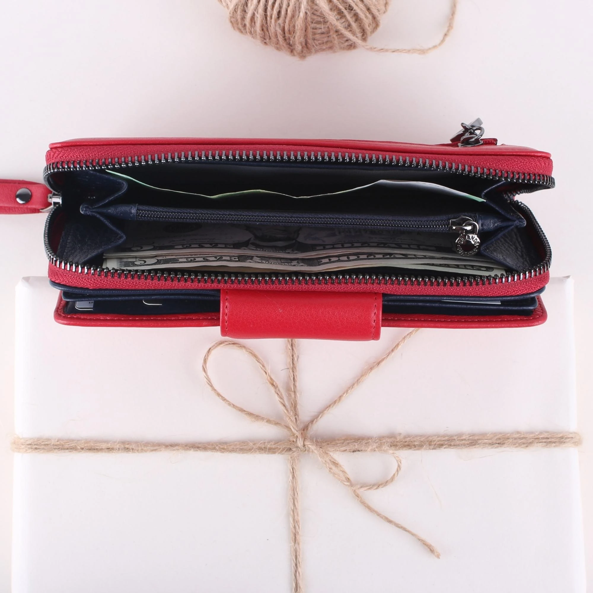 Legend Leather 2714 Bayan Hakiki Deri Cüzdan Kırmızı