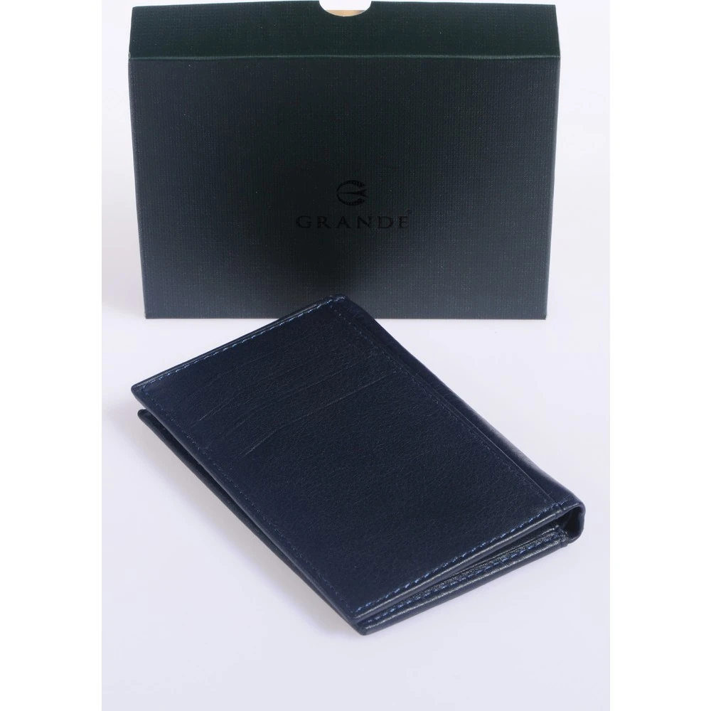 Grande 726 Unisex Hakiki Deri Kartlık Grerkcz726 Lacivert