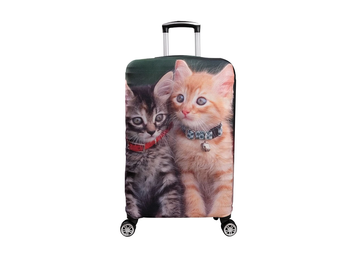 Bagacar Kediler Orta Boy Valiz için Valiz Kılıfı