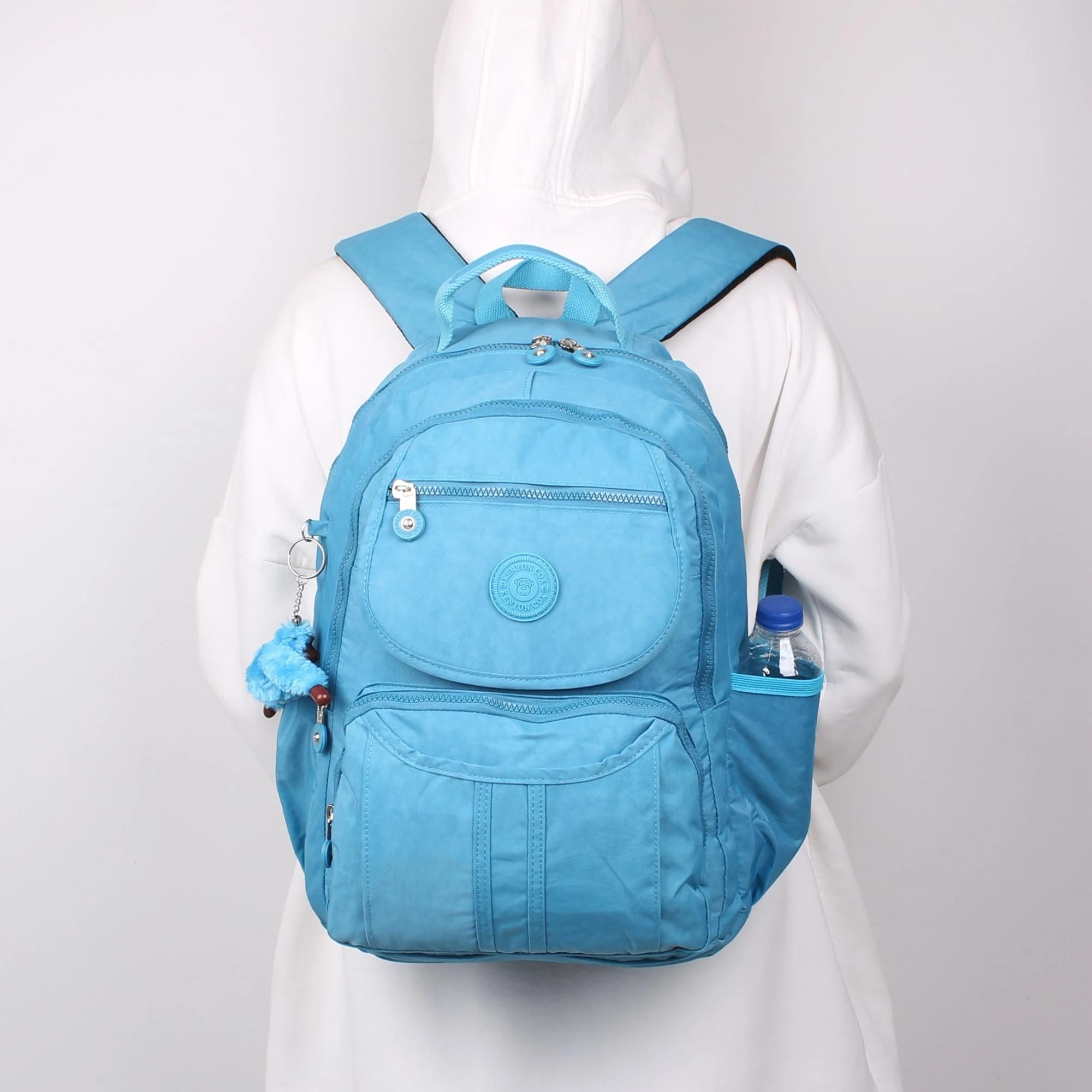 Kenyon Cox 8860 Mavi Unisex Klınkır Maymunlu Günlük ve Okul Sırt Çantası