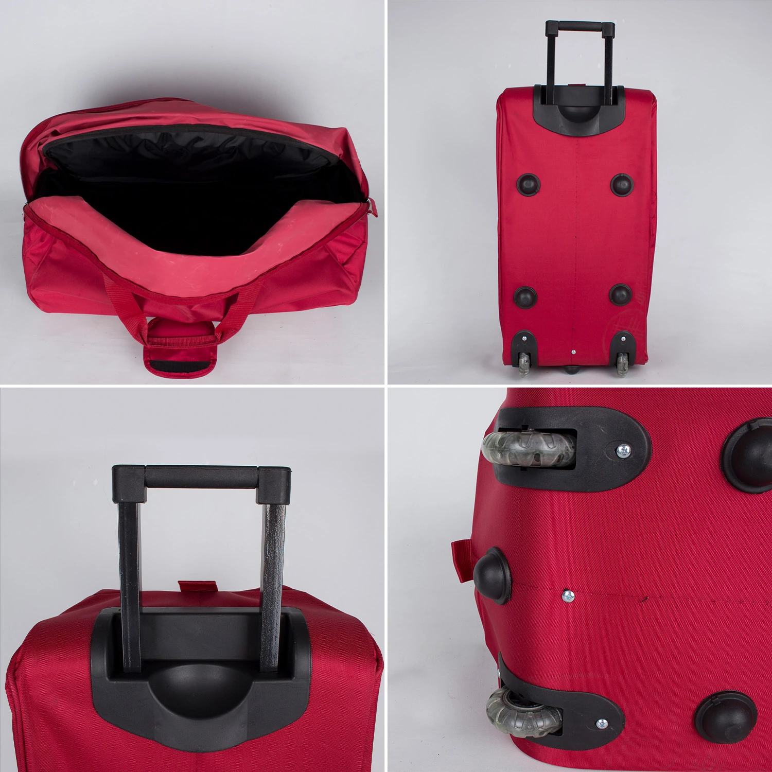 Bagacar Büyük - Kabin İki Tekerlekli Seyahat Çantası Siyah