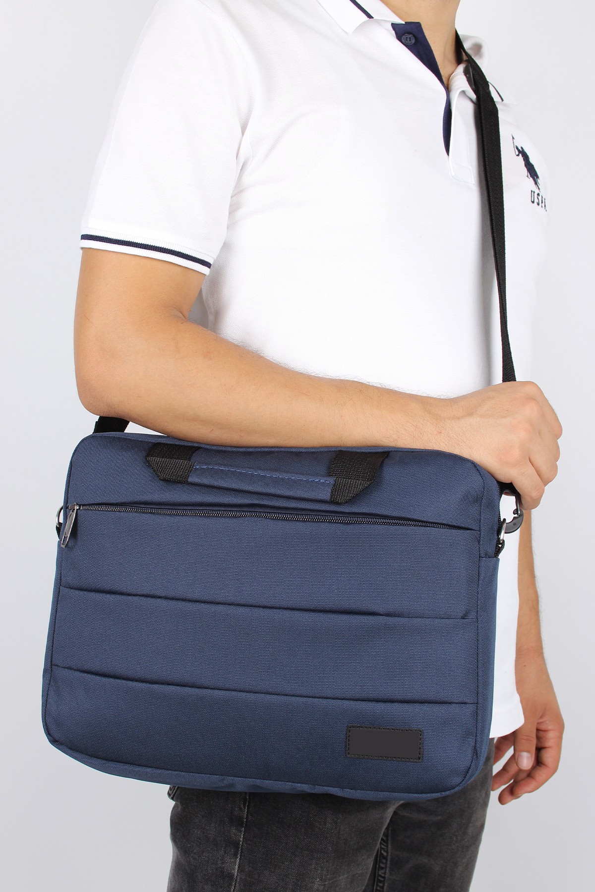 Bagacar Lacivert Unisex 15.6 İnç Laptop ve Evrak Çantası