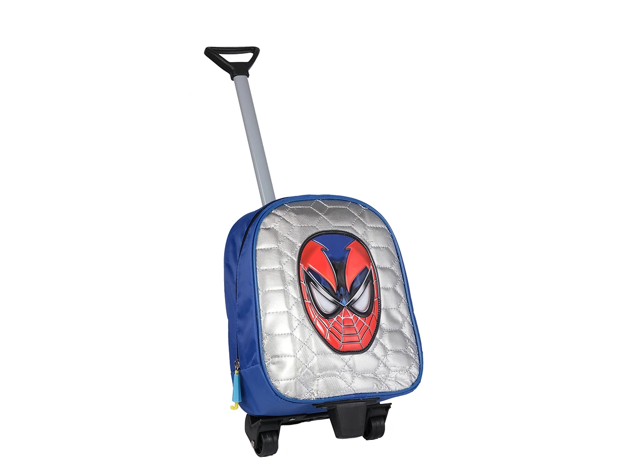 Bagacar Spiderman Gri Tekerlekli Çocuk Sırt Çantası