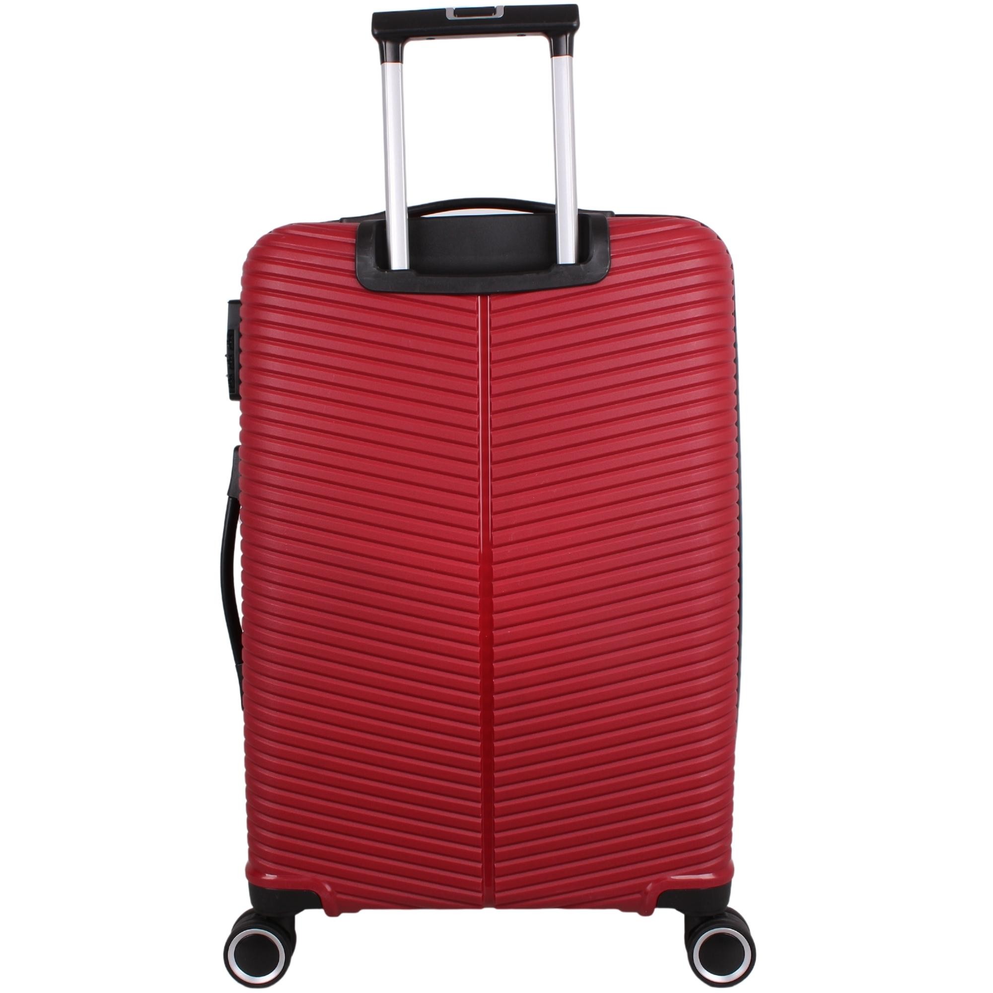 Bagacar Ultra Light Kırılmaz Silikon Orta Boy Valiz Bordo