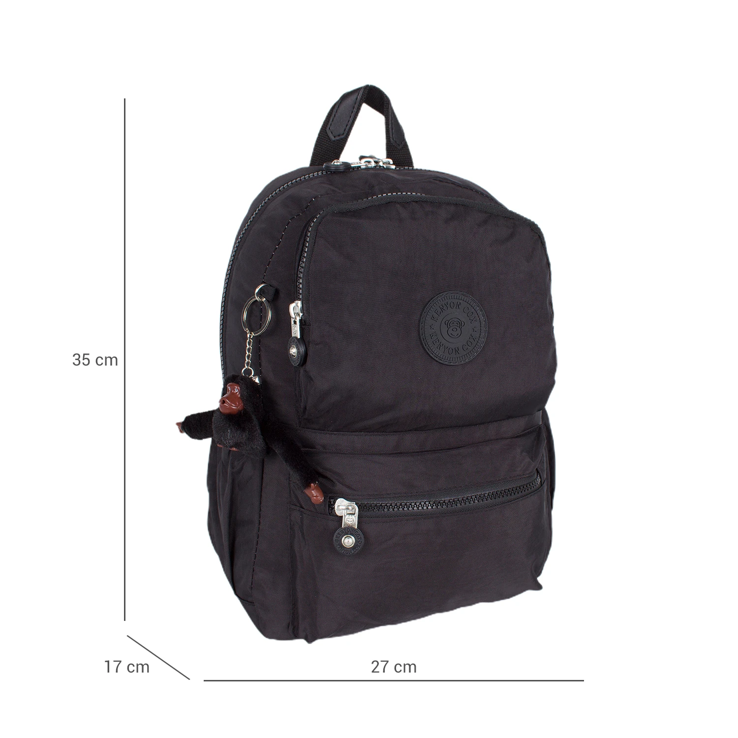 Kenyon 8831 Unisex Klinkır Kumaş Sırt Çantası Siyah