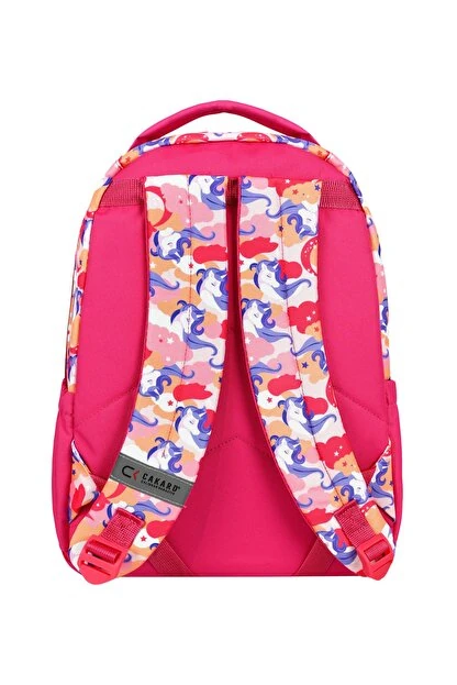 Bagacar Cakard Kız Unicorn Model Kalemlikli Beslenmeli Set Sırt Çantası