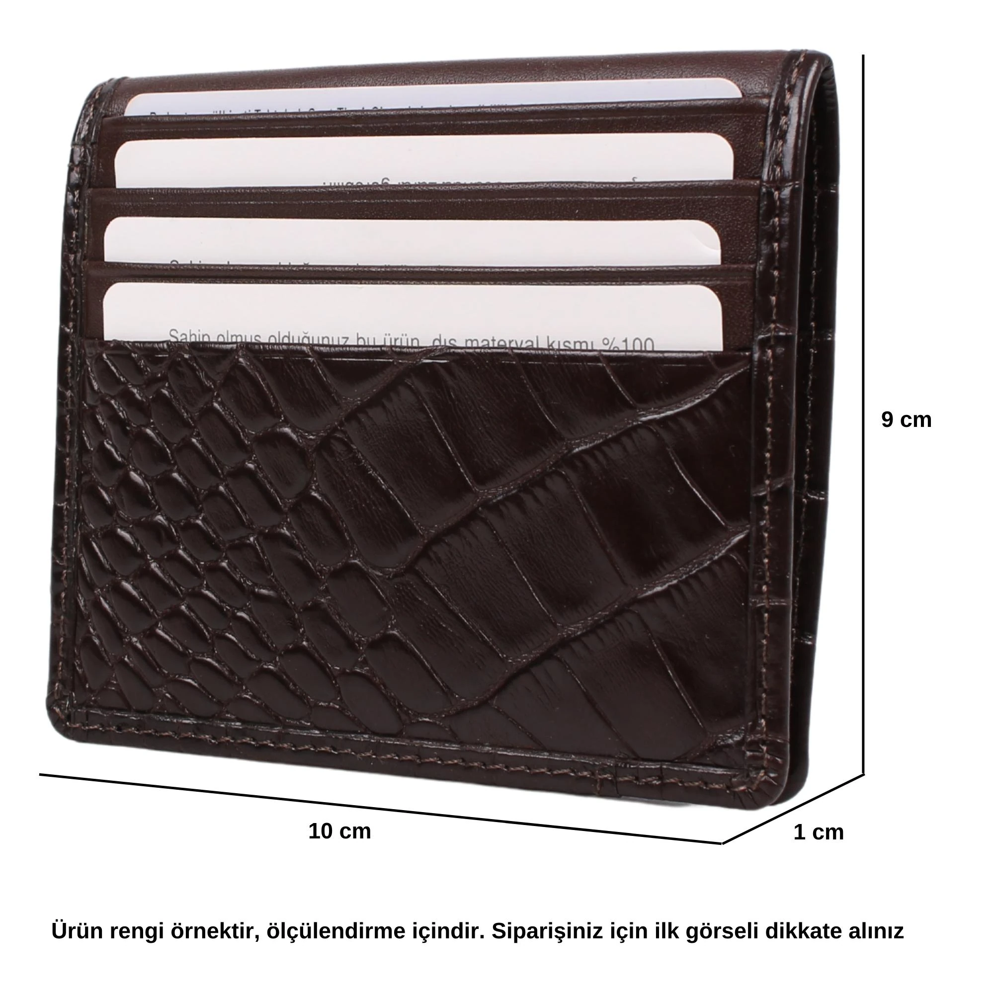 Legend Leather 762 Iguana Kahve Erkek Hakiki Deri Para Bölmeli Kartlık
