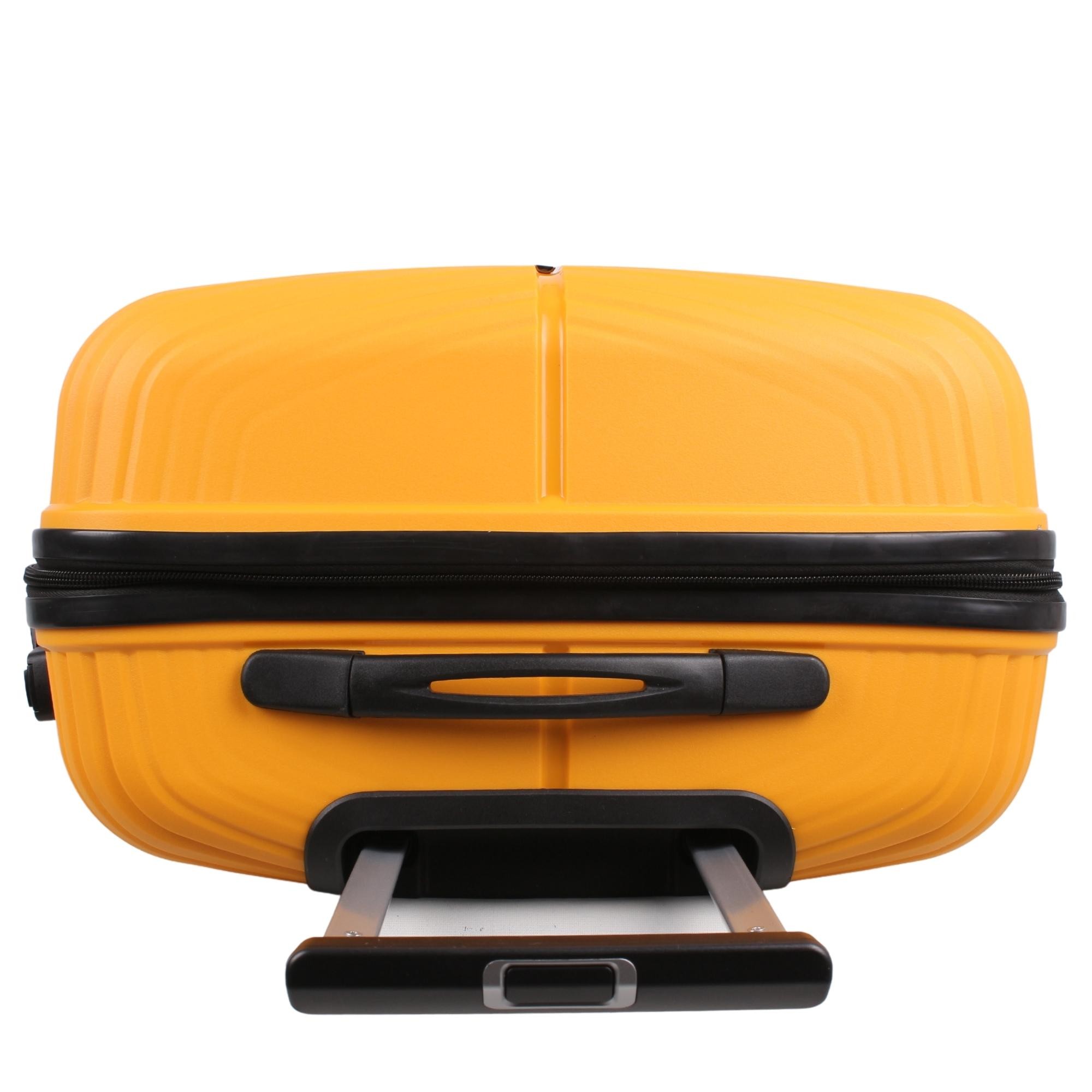 Bagacar Ultra Light Kırılmaz Silikon Orta Boy Valiz Sarı