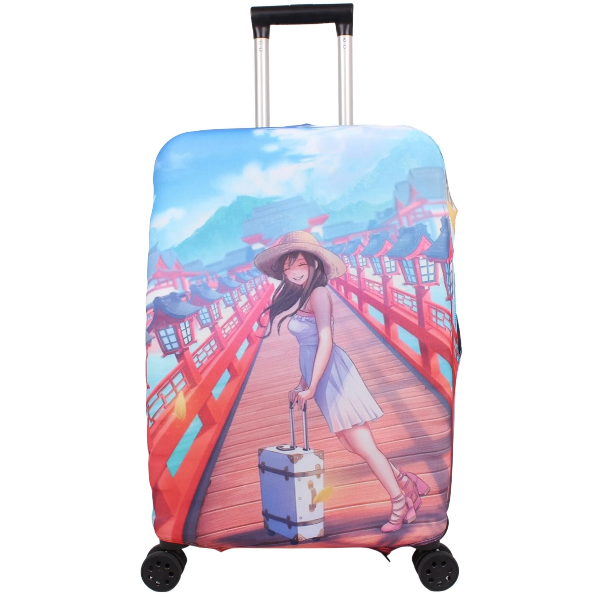 Bagacar Gırl Kabin Boy Valiz için Valiz Kılıfı